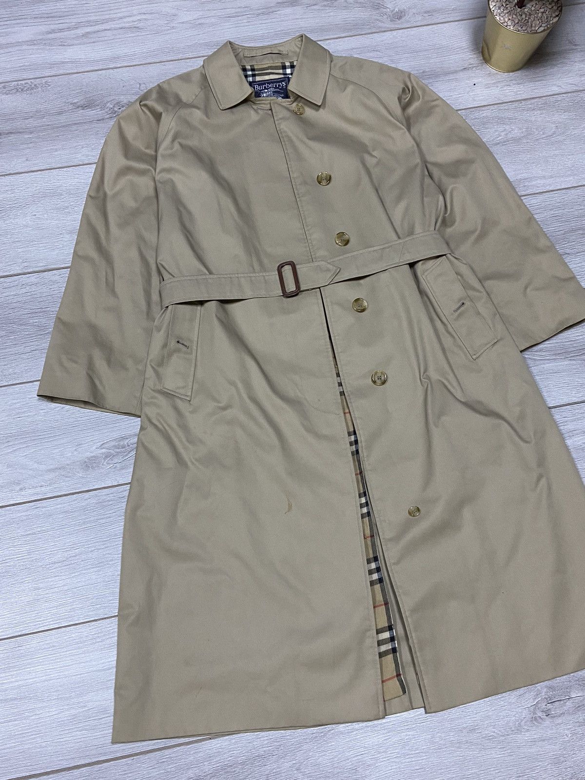 Burberry Burberry vintage trench jacket beige nova check sand Size US L / EU 52-54 / 3 - 5 Thumbnail