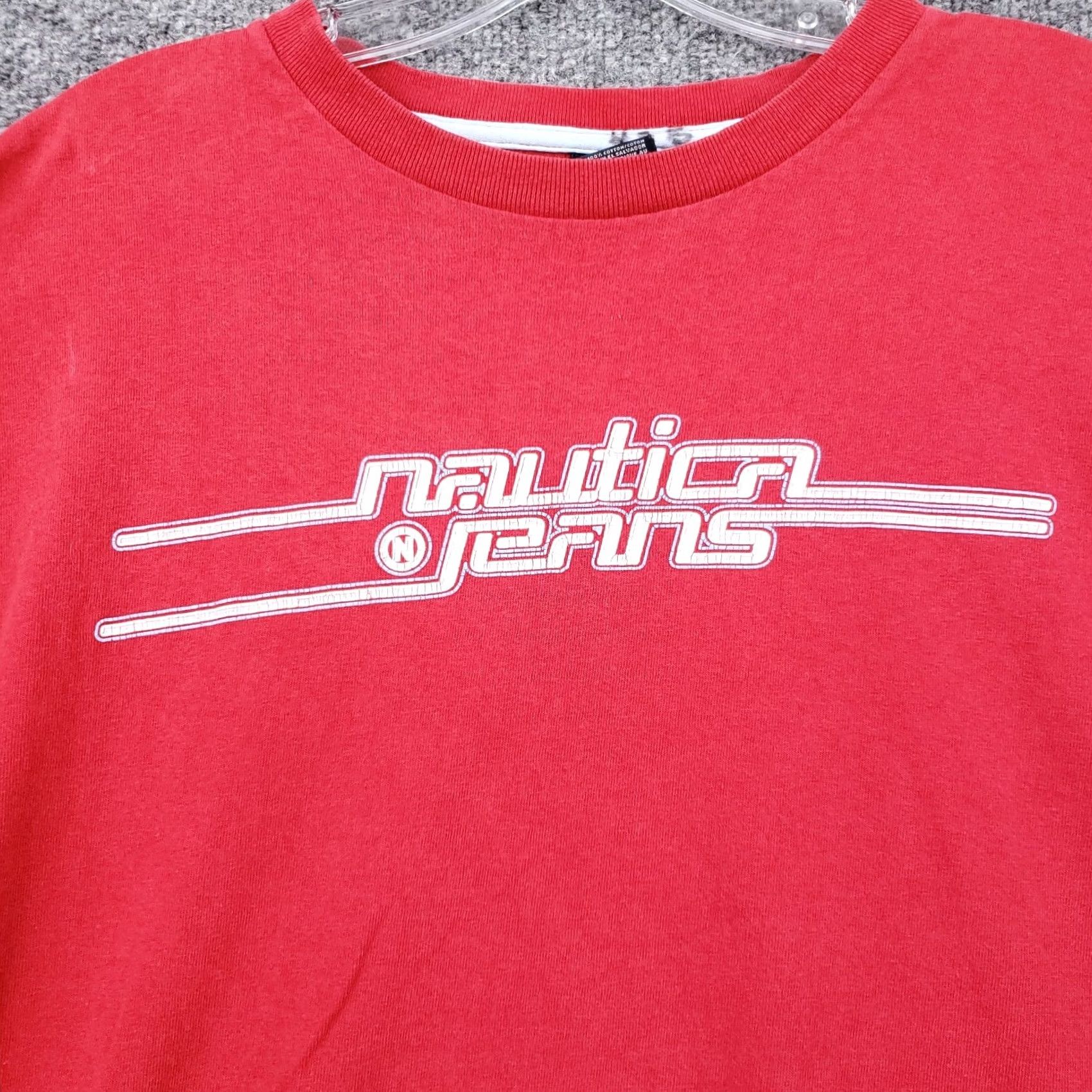Nautica Nautica Men M T Shirt Crew Neck Red Short Sleeve Logo Spell Out Tee Shirt Size US M / EU 48-50 / 2 - 2 Thumbnail