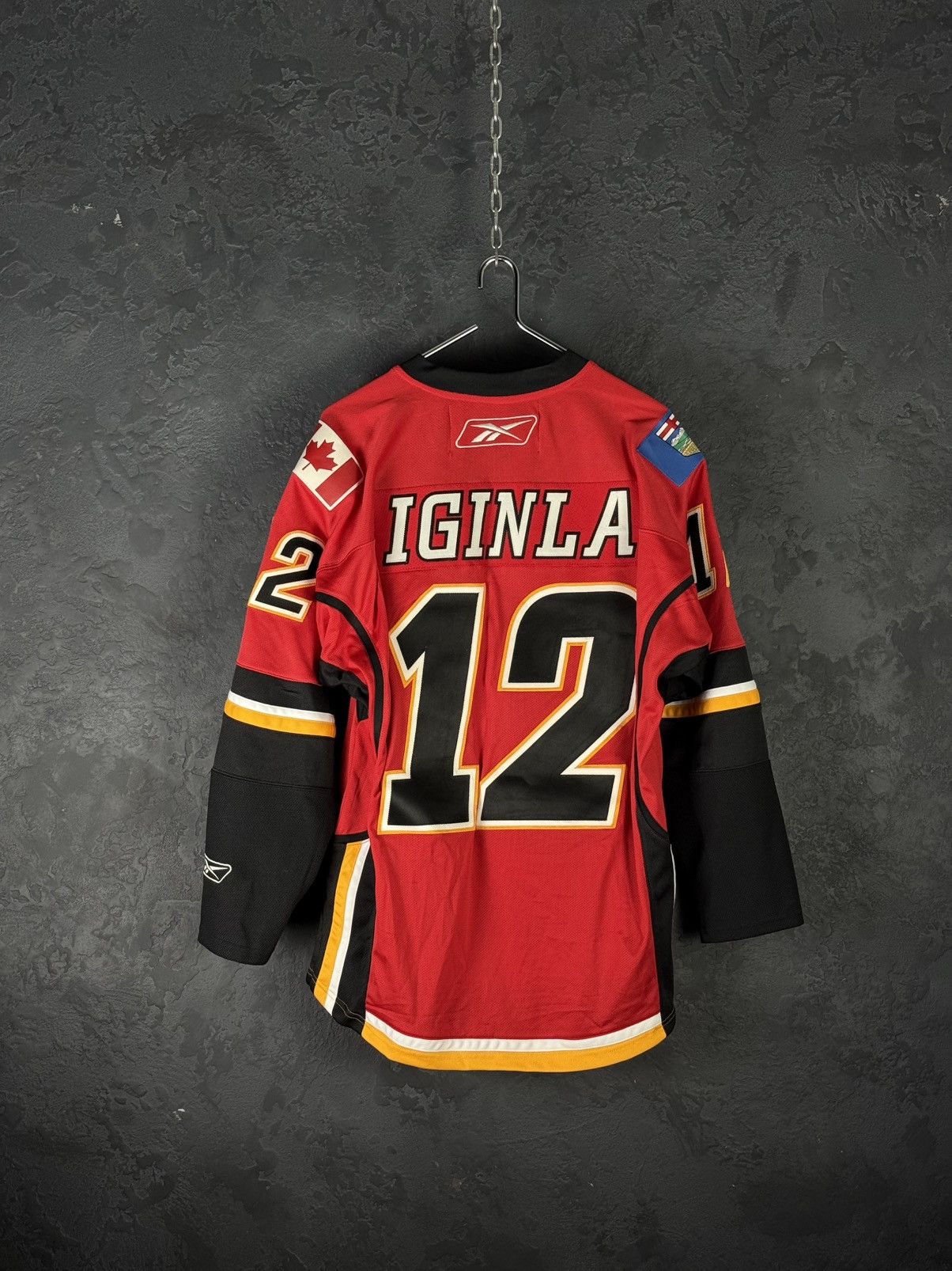 Reebok Vintage Rebook NHL Calgary Flames #12 Jarome Iginla Jersey Size US S / EU 44-46 / 1 - 9 Thumbnail