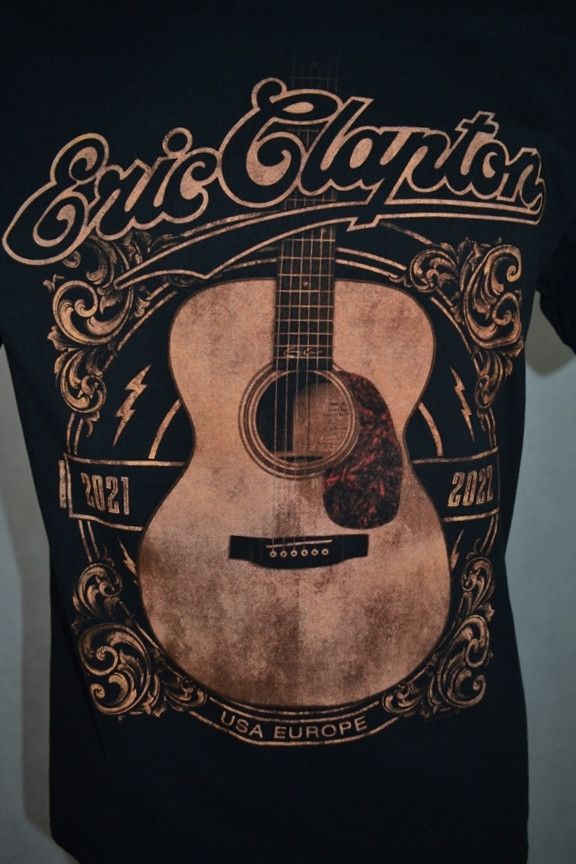 Band Tees × Vintage Eric Clapton 2021-2022 USA EUROPE Tour Perfect tee M Size US M / EU 48-50 / 2 - 7 Thumbnail