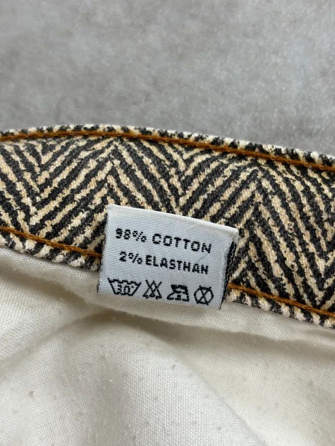 Roberto Cavalli 1990s Roberto Cavalli Zigzag Beige Pants Size US 32 / EU 48 - 12 Thumbnail