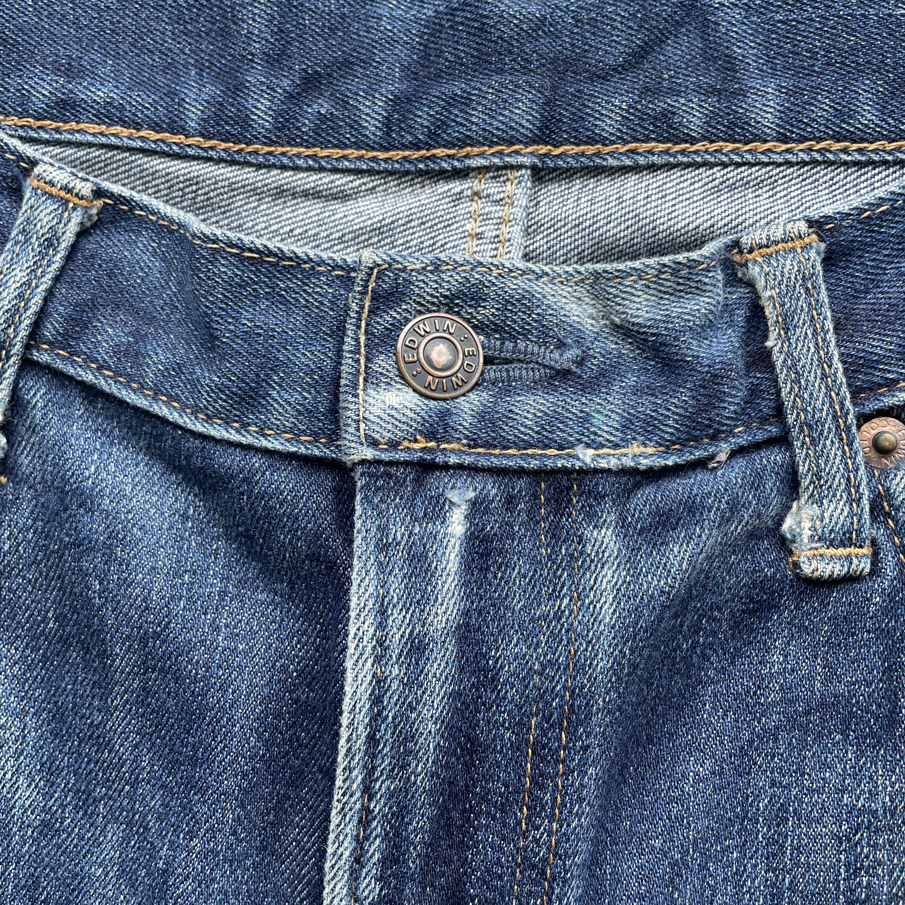 Edwin W34x25 Vintage Edwin 503 Jeans Faded Denim Pants Size US 34 / EU 50 - 6 Thumbnail
