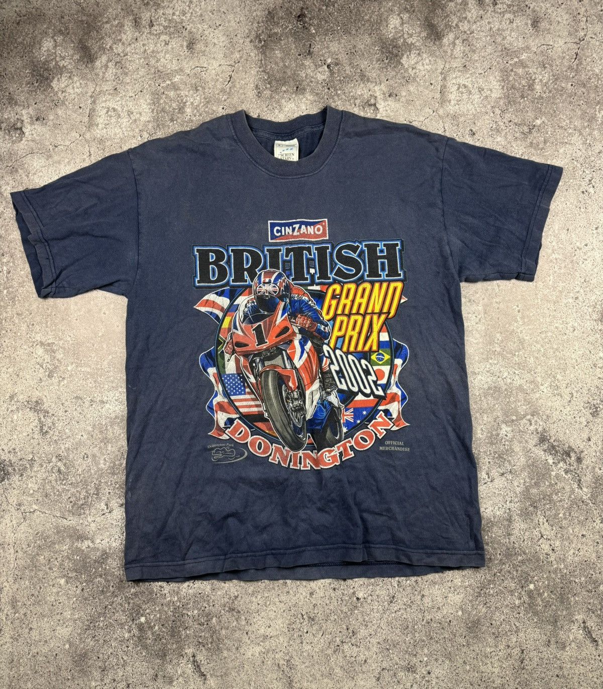 Vintage Vintage British Grand Prix 00’s Racing Faded F1 Schumacher Size US L / EU 52-54 / 3 - 1 Thumbnail