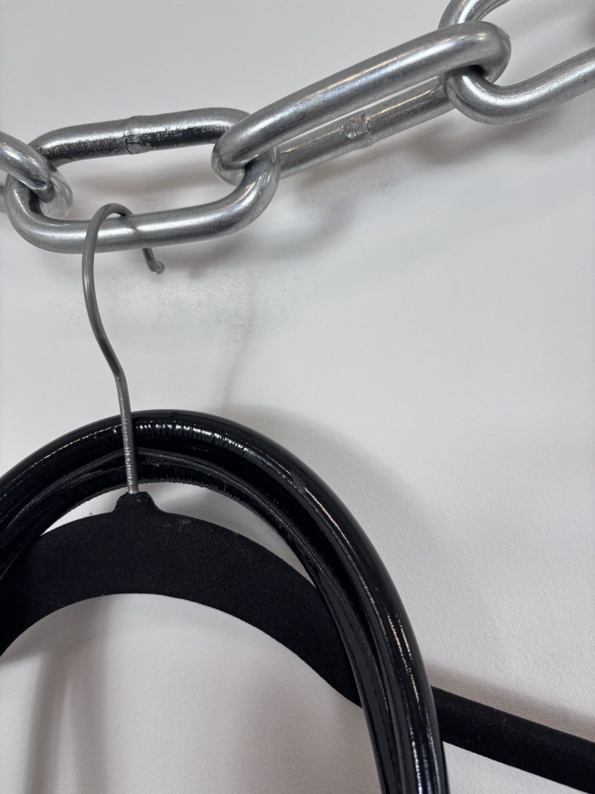 Gucci Gucci Canvas Patent Leather Gray Black Shoulder Handle Bag Size ONE SIZE - 22 Thumbnail