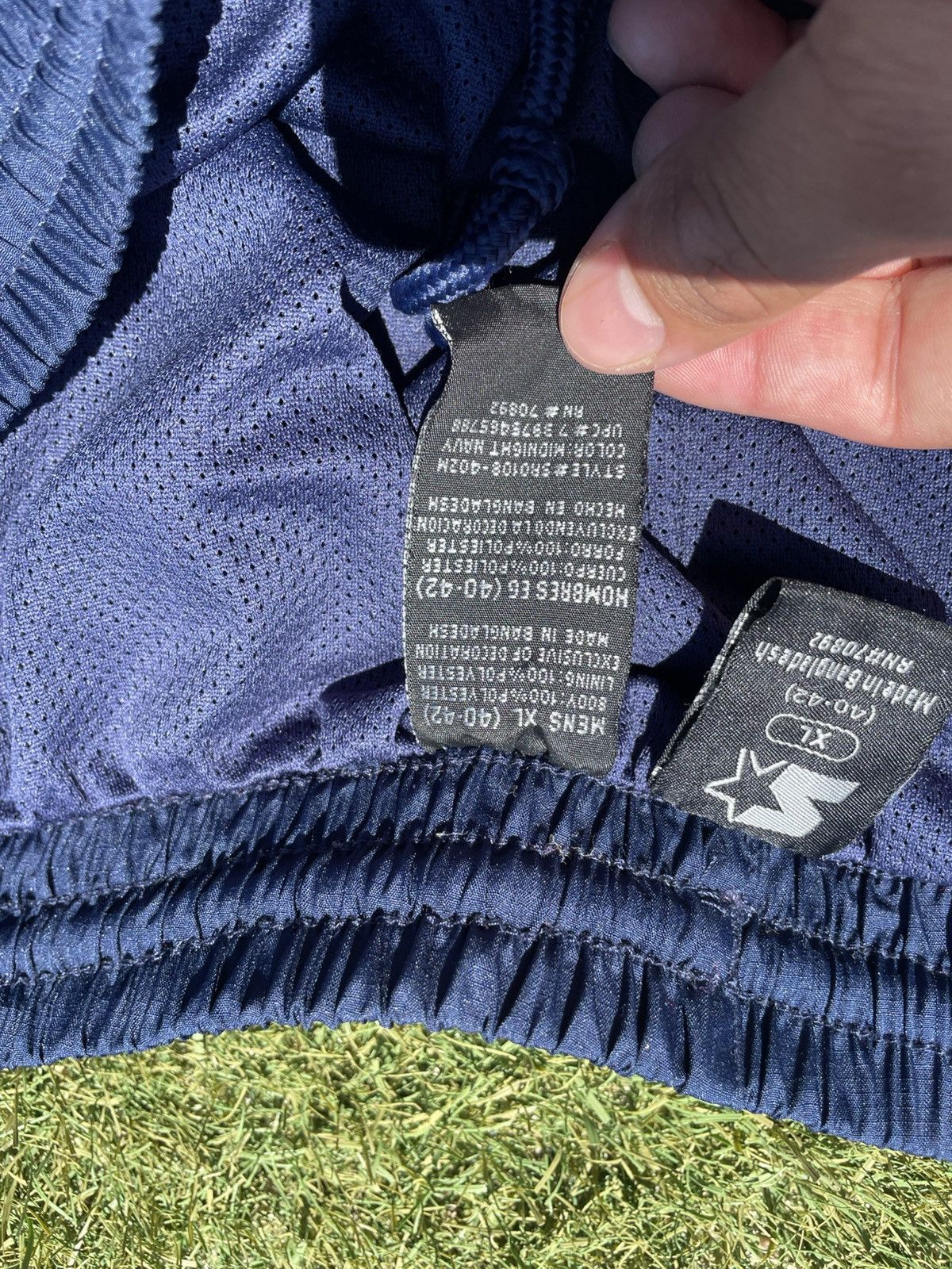 Starter Starter Track Pants Mens xl Navy blue Zipper Y2K Baggy Size US 40 / EU 56 - 4 Thumbnail