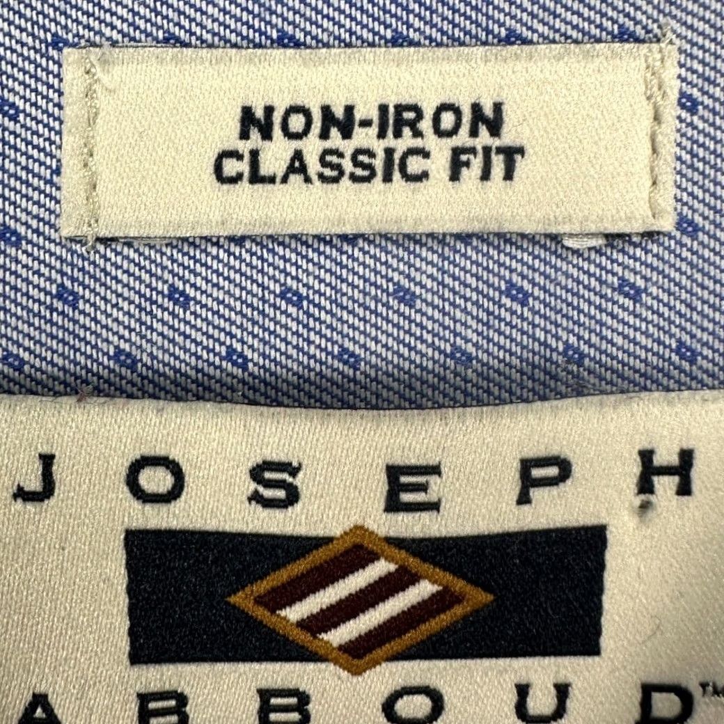 Joseph Abboud Joseph Abboud Button-Up Shirt Adult 2X Big Blue Plaid Classic Fit Mens Size US XXL / EU 58 / 5 - 5 Thumbnail