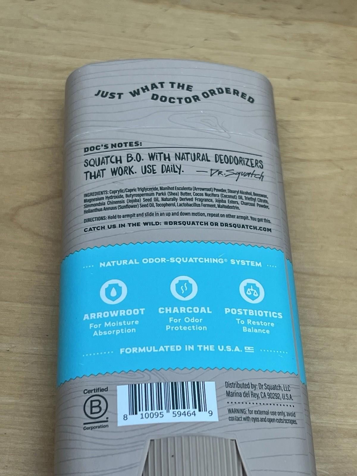 Other DR. Squatch Coconut Castaway Men's Aluminum Free Deodorant Size ONE SIZE - 7 Thumbnail
