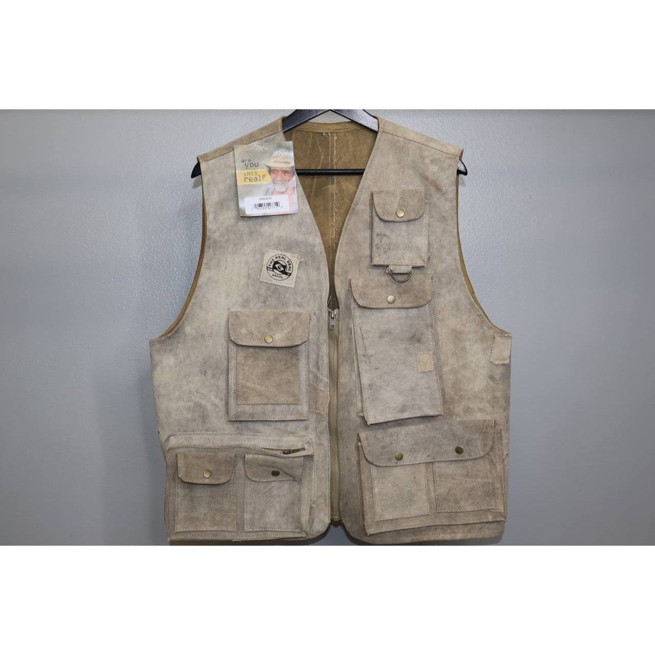 Vintage The Real Deal Brazil TRDVEST Recycled Tarpaulin Vest Size US L / EU 52-54 / 3 - 1 Thumbnail