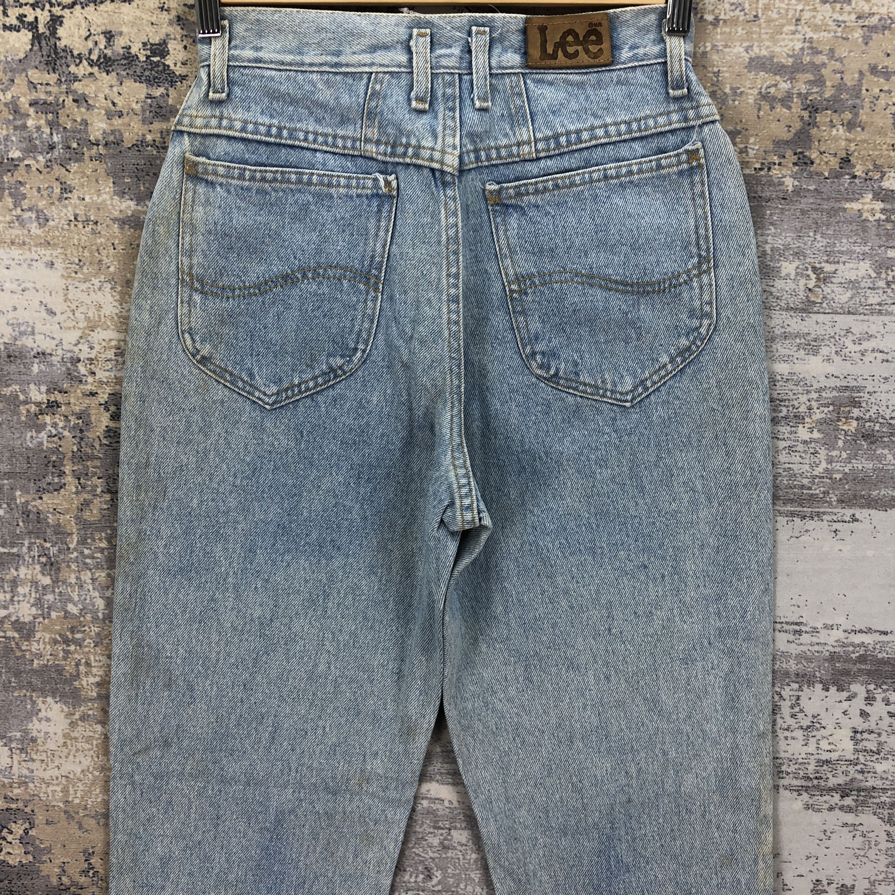 Lee Vintage 80s Lee Jeans Light Wash Lee Sun Faded Denim Size 24" / US 00 / IT 34 - 4 Thumbnail