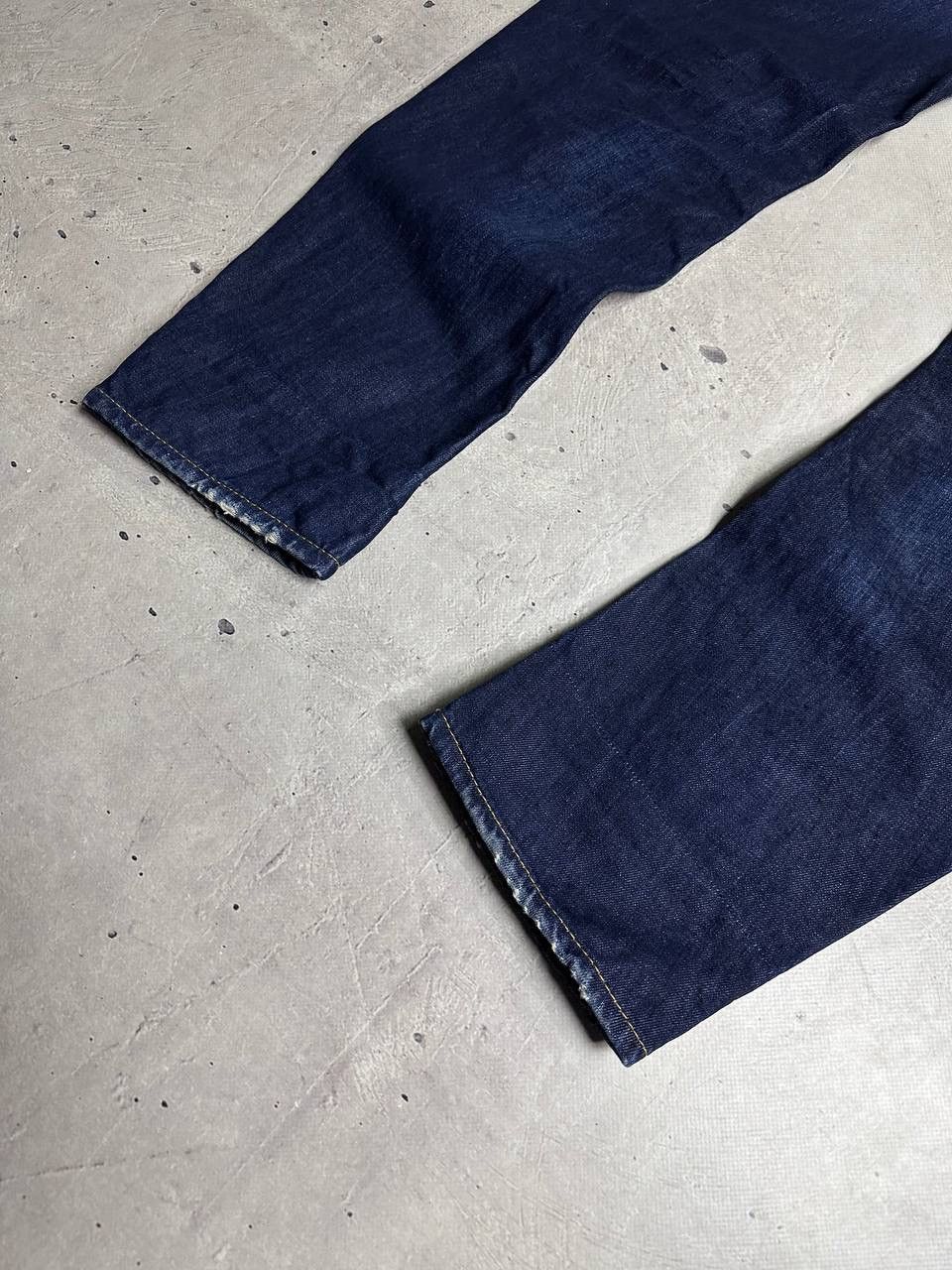 Dsquared2 Dsquared2 Dark Blue Denim Jeans Size 50 Italy Plaid Cuff Y2K Size US 34 / EU 50 - 2 Thumbnail