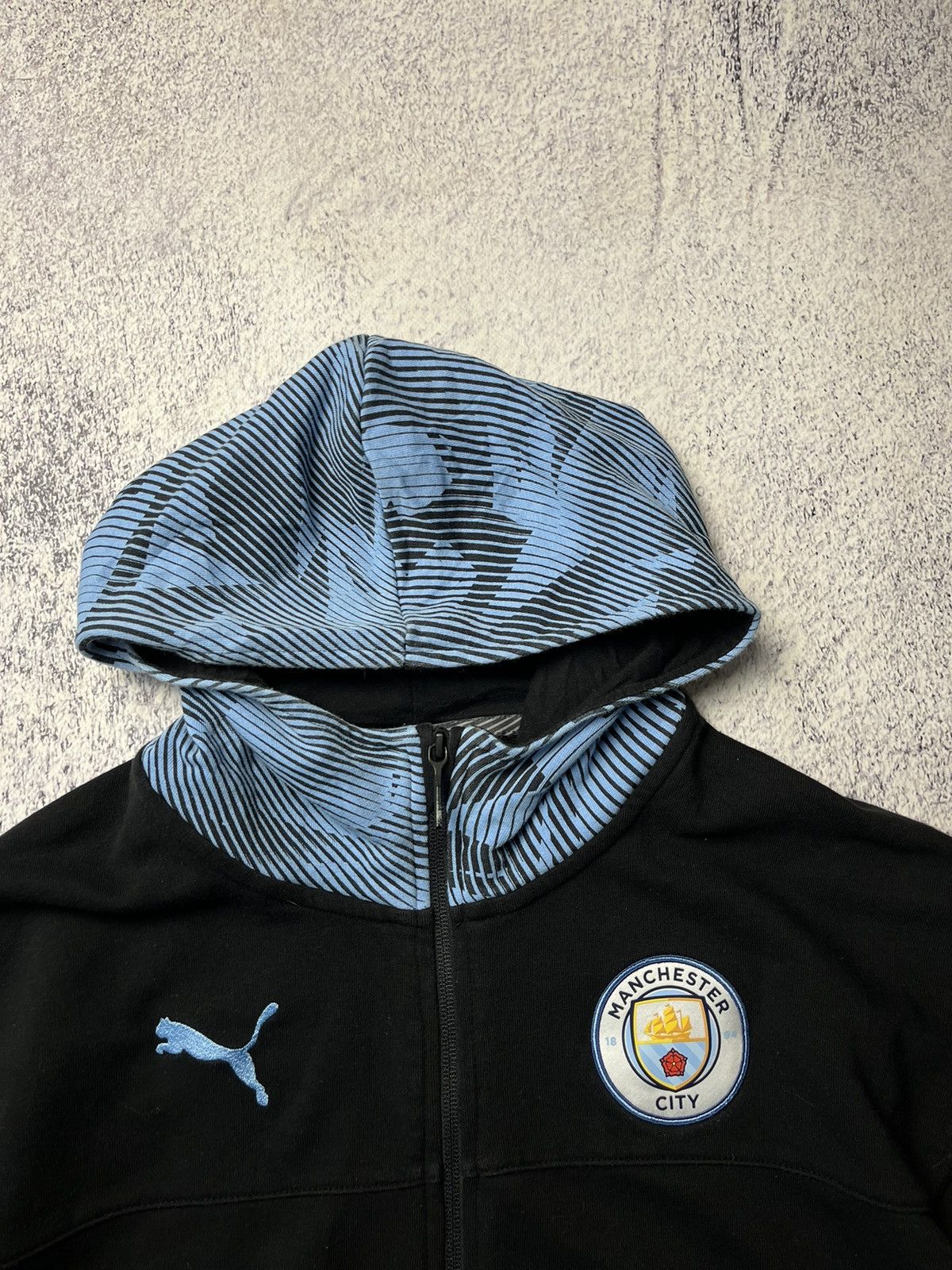 Puma Vintage Puma Manchester Citi Zip Up Hoodie Size US M / EU 48-50 / 2 - 15 Thumbnail