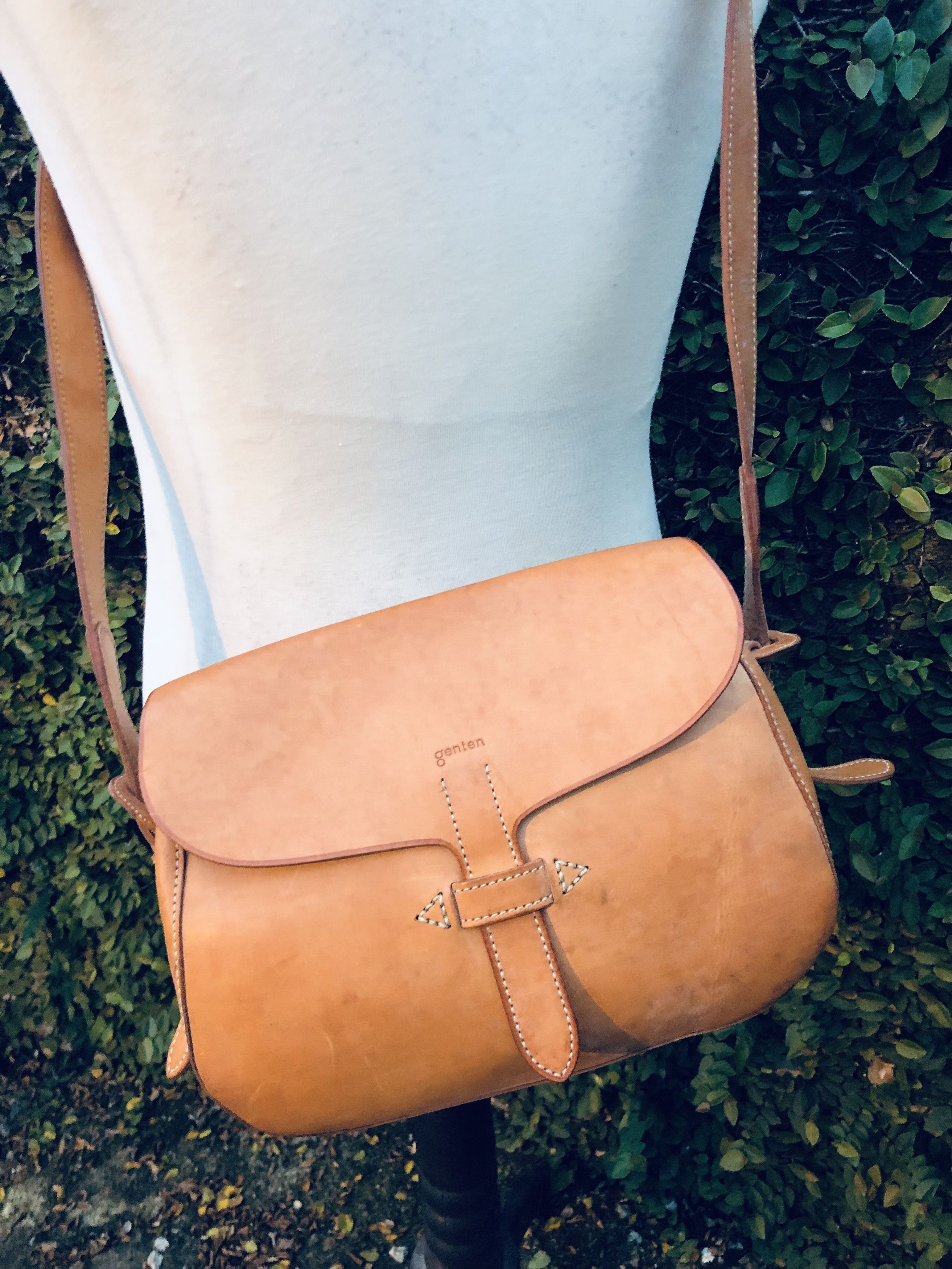 Genuine Leather Japanese Genten Genuine Leather Style Crossbody Bag Size ONE SIZE - 9 Thumbnail