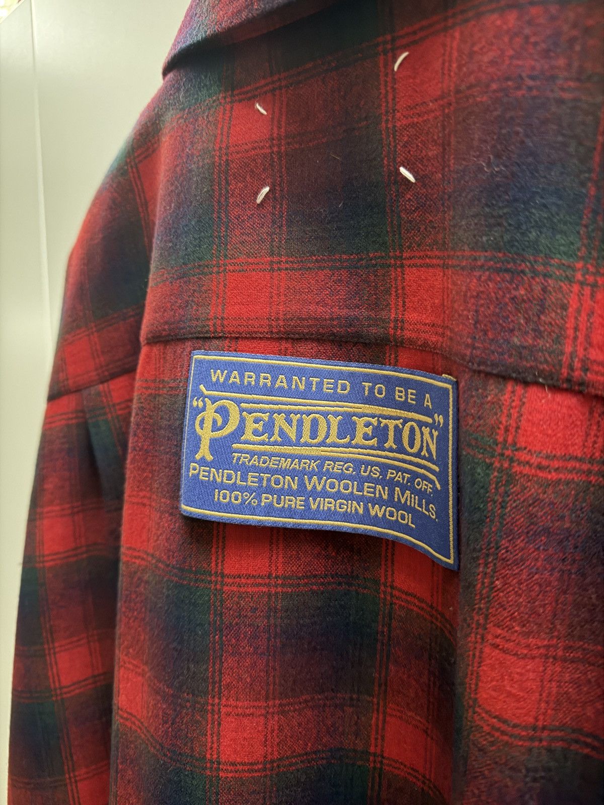 Maison Margiela Pendleton Wool Check Shirt Size US L / EU 52-54 / 3 - 3 Thumbnail