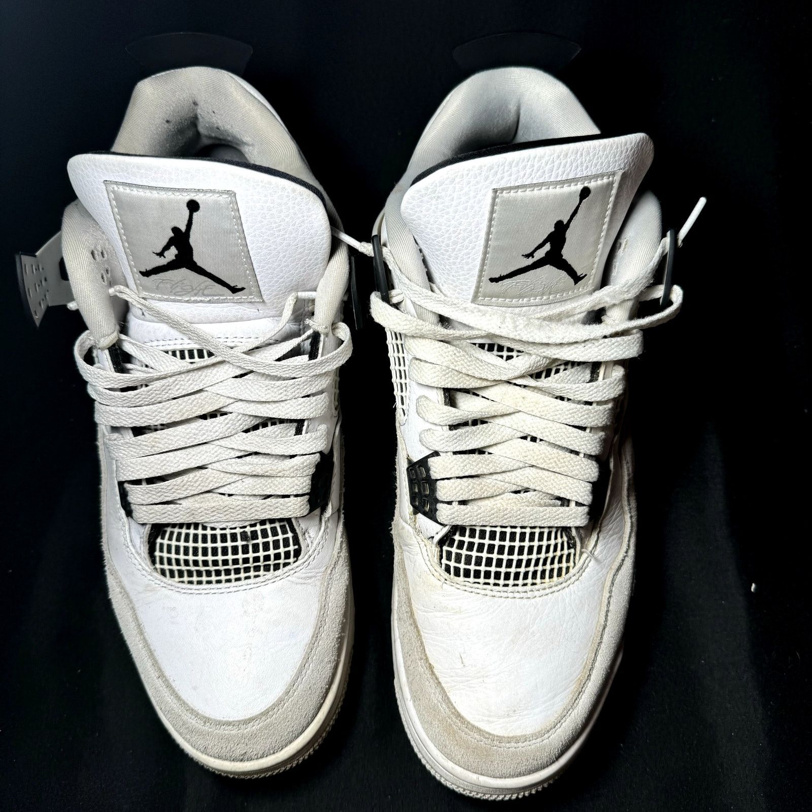 Jordan Brand × Nike Size 11 - Nike Air Jordan 4 Retro Military Black Men's Shoes Size US 11 / EU 44 - 4 Thumbnail
