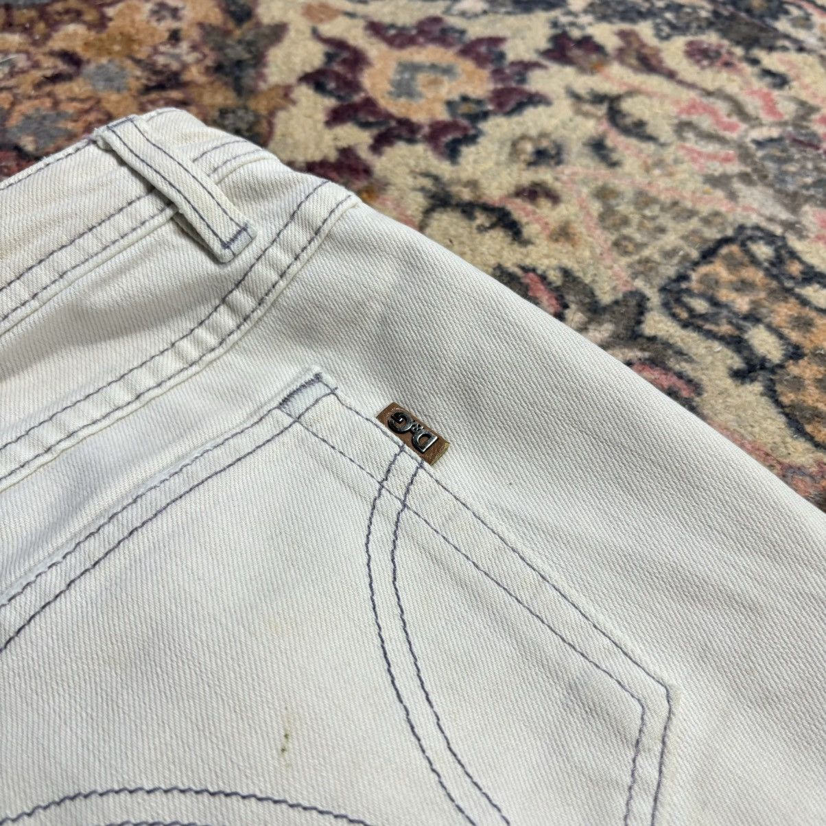 Designer × Dolce & Gabbana × Vintage Dolce Gabbana Beige Casual Pant Slim Fit Aesthetic y2k chief Size US 32 / EU 48 - 7 Thumbnail
