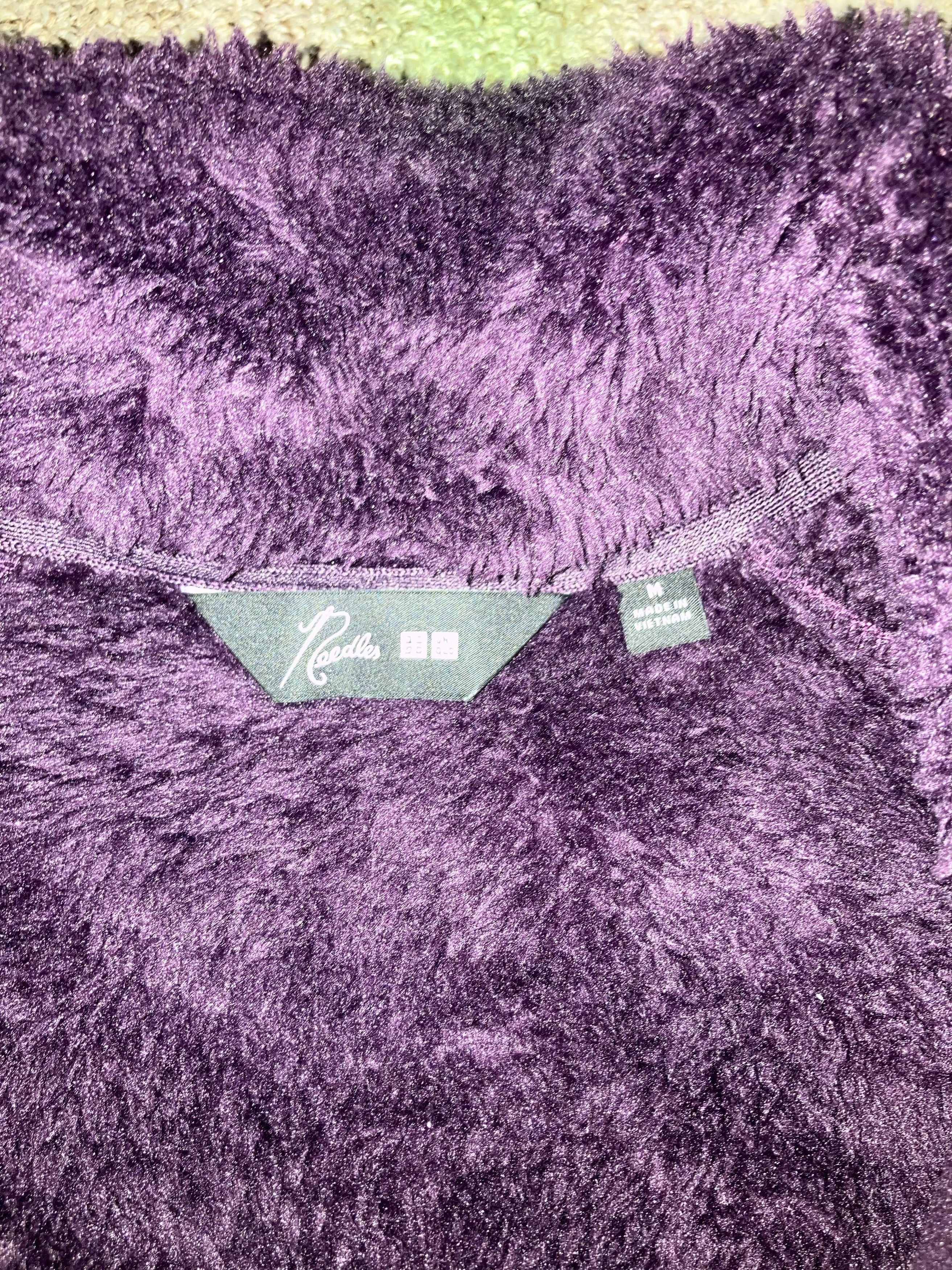 Needles × Uniqlo Uniqlo x Needles Fleece Jacket Purple Size US M / EU 48-50 / 2 - 3 Thumbnail