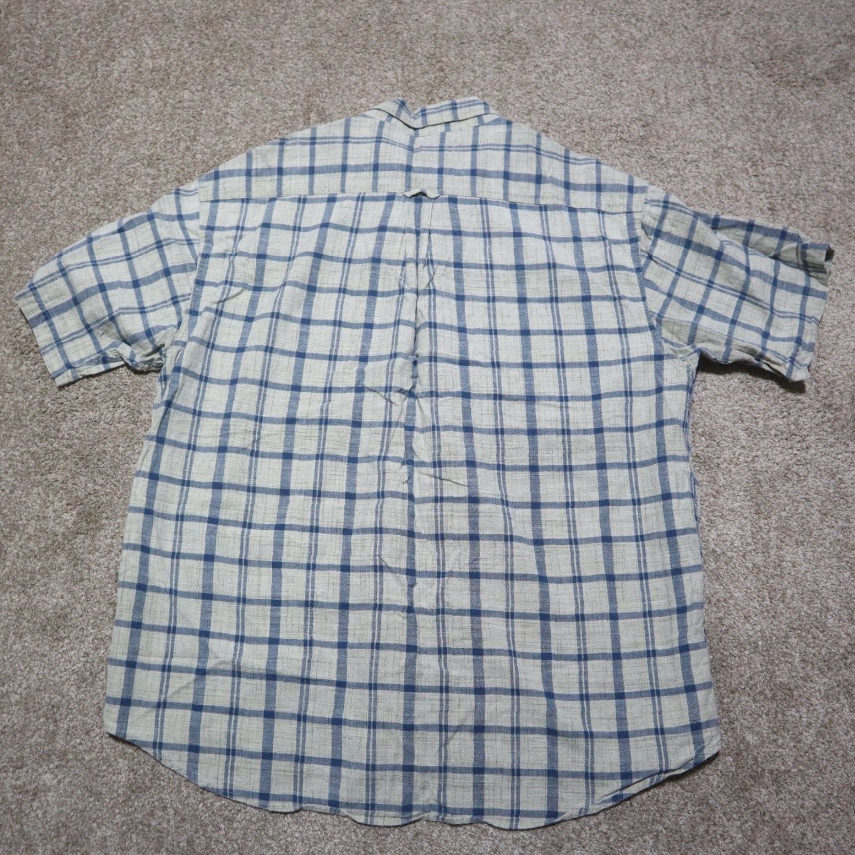 Vintage Cabela's Shirt Button-Up Striped Brown Cotton Knit Short Sleeve Casual Mens XL Size US XL / EU 56 / 4 - 7 Thumbnail