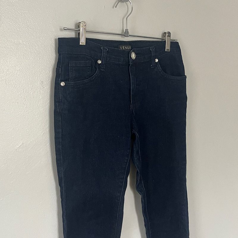 Venus Venus Women's Dark Blue Denim Jeans Medium Small Size 4 Size 30" / US 8 / IT 44 - 2 Thumbnail