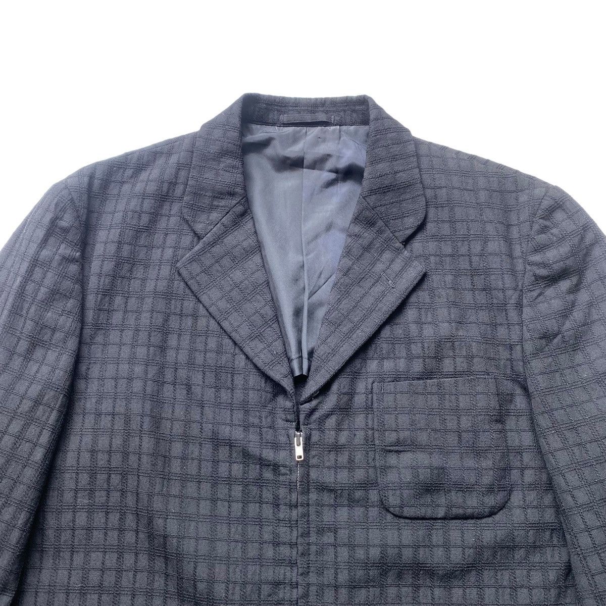 Comme des Garcons Homme AD1997 CdgH Blazer Jacket Zipper Embroidered Size US L / EU 52-54 / 3 - 7 Thumbnail