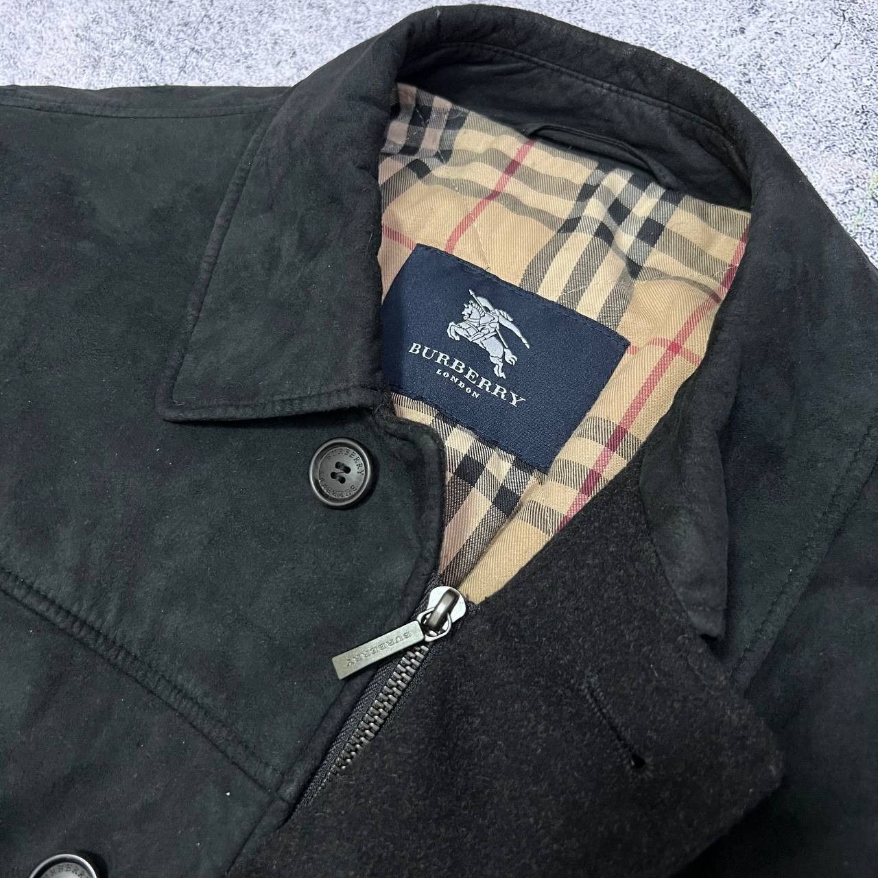 Burberry × Vintage Burberry London Men's Suede Coat Size 50 Size US M / EU 48-50 / 2 - 4 Thumbnail