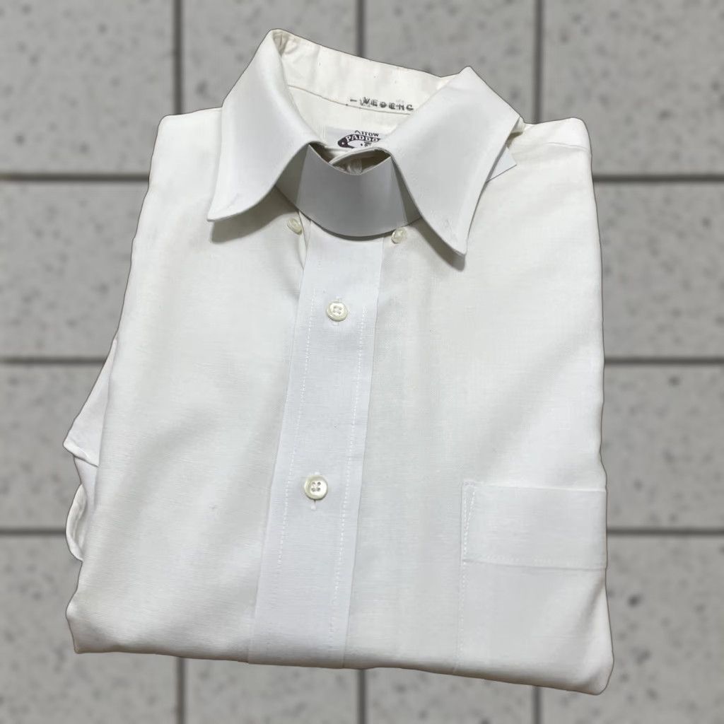 Arrow VINTAGE Arrow paddock club Men Shirt White 16.5 34 USA Short Sleeve Button-Up Collared Pocketed Oxford Cotton Regular 100% Cotton Mens Size US M / EU 48-50 / 2 - 1 Thumbnail