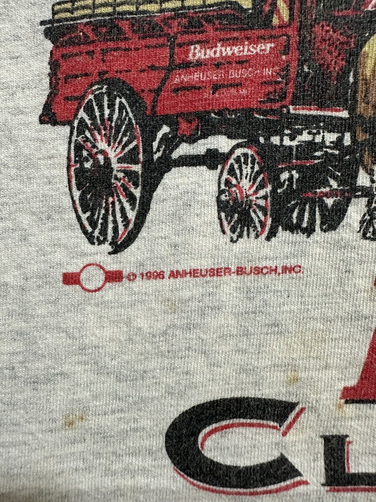 Budweiser × Vintage Vintage Budweiser ClyDesdales Faded Tee Size US M / EU 48-50 / 2 - 3 Thumbnail