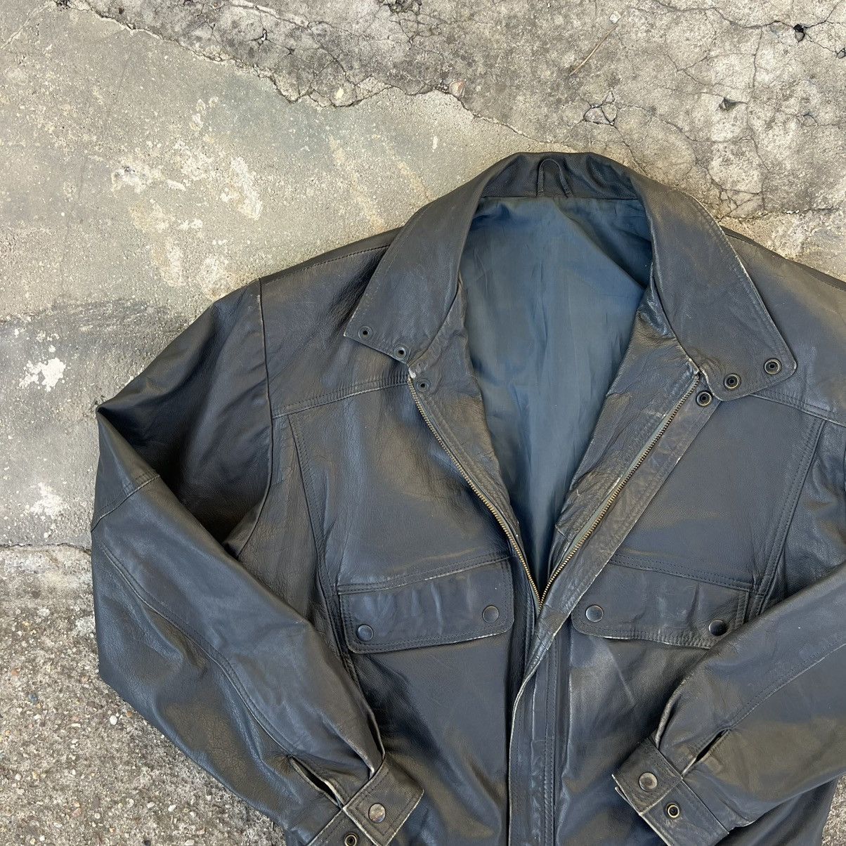 Leather × Vintage Vintage Genuine Real Leather Jacket High Quality Rock Punk Size US L / EU 52-54 / 3 - 3 Thumbnail