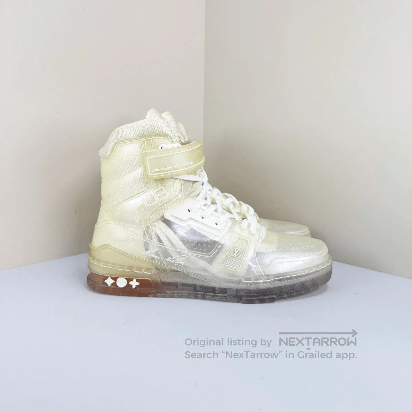 Louis Vuitton Louis Vuitton Transparent High-Top Trainer Sneakers. Size US 5 / EU 37 - 4 Thumbnail