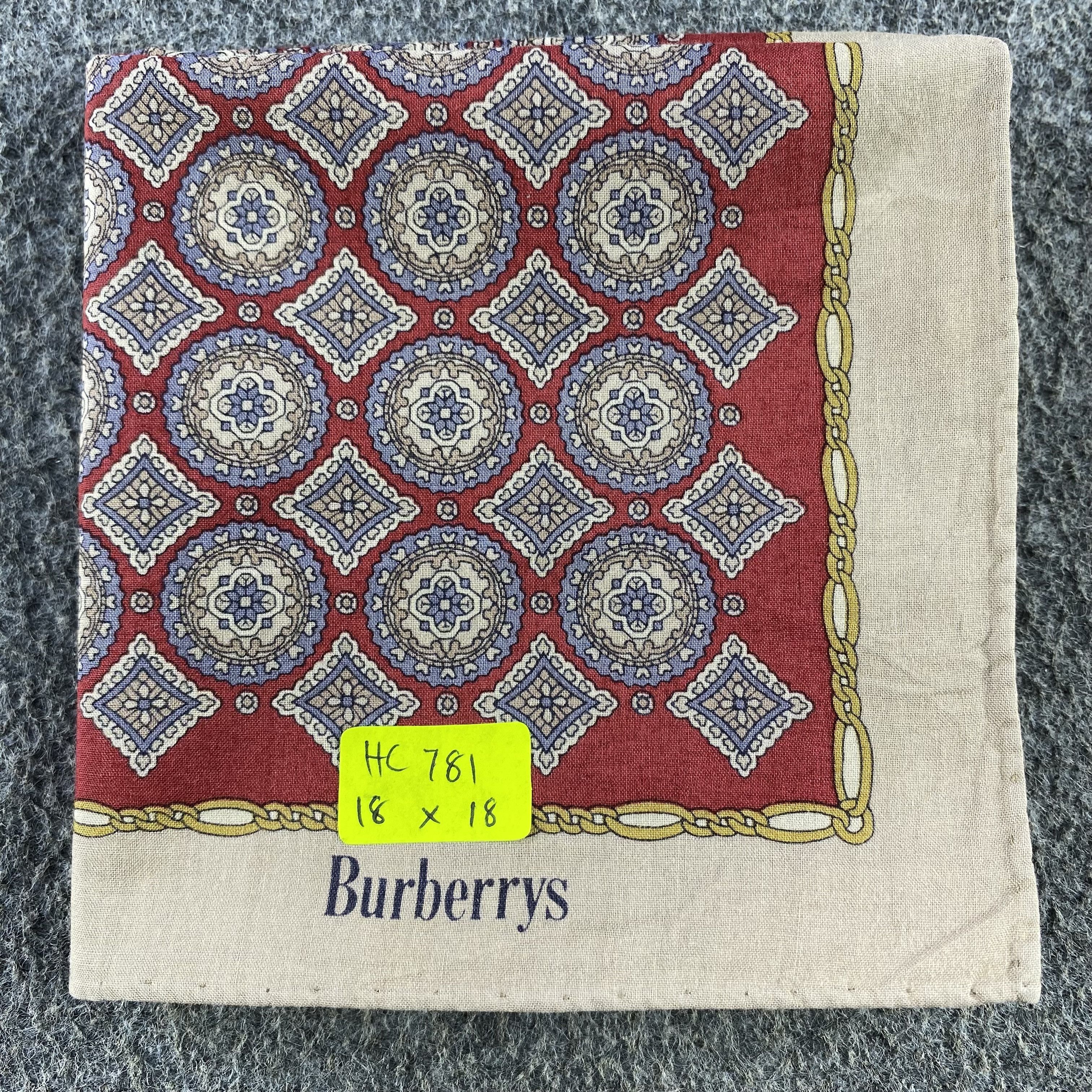 Burberry × Vintage Burberry Handkerchief/Neckerchief/Bandana HC781 Size ONE SIZE - 5 Thumbnail