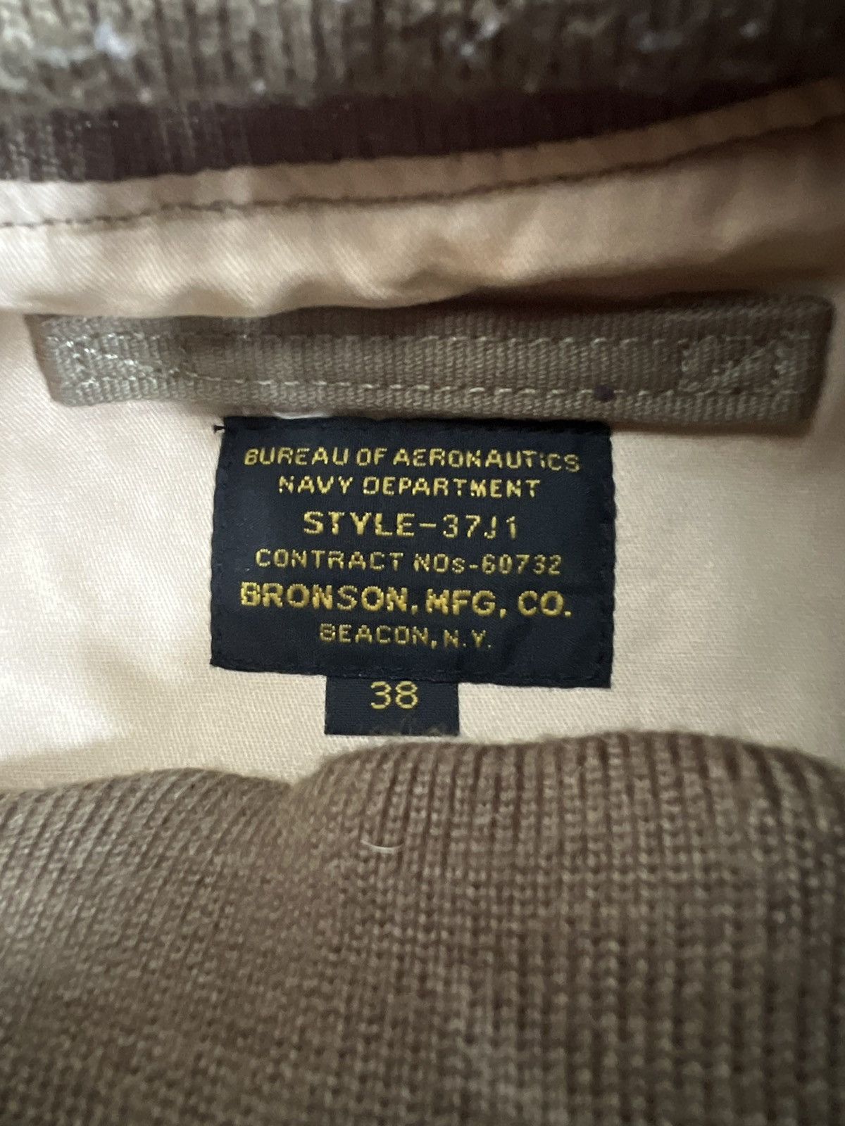 Buzz Rickson's 1930s USN Type 37J1 Aviator Spring Flying Jacket Bronson MFG Size US M / EU 48-50 / 2 - 11 Thumbnail