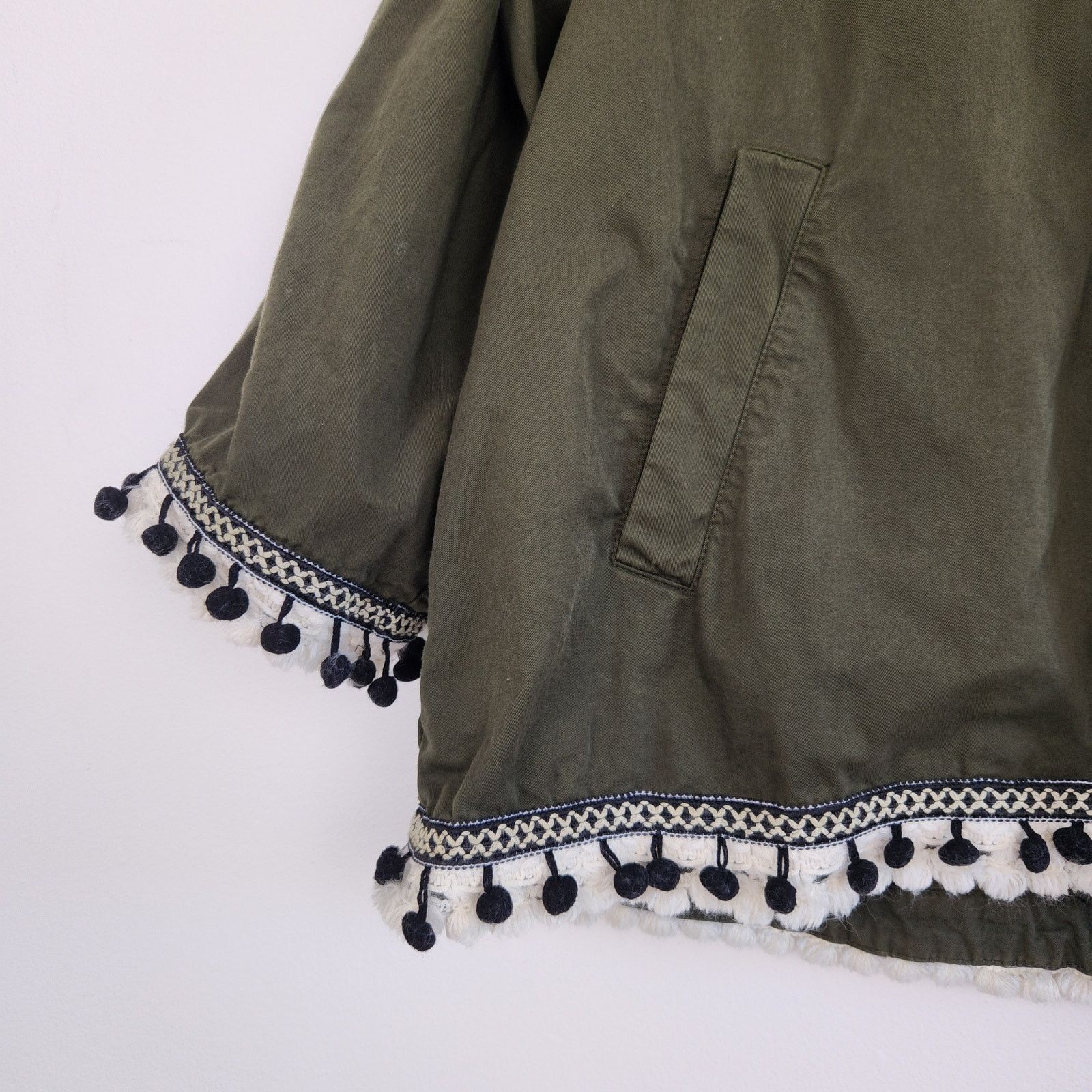Zara Zara Pom Pom Boho Light Jacket Large Size L / US 10 / IT 46 - 5 Thumbnail