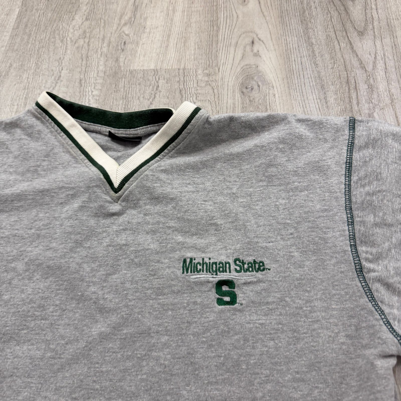 Vintage Vintage Michigan State University Spartans Shirt Men's Large Size US L / EU 52-54 / 3 - 3 Thumbnail