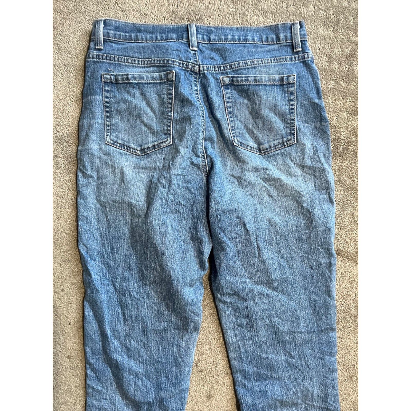 Gloria Vanderbilt Gloria Vanderbilt Jeans Womens Size 12 Blue Straight Leg Amanda Distressed Size 34" / US 12 / IT 48 - 4 Thumbnail