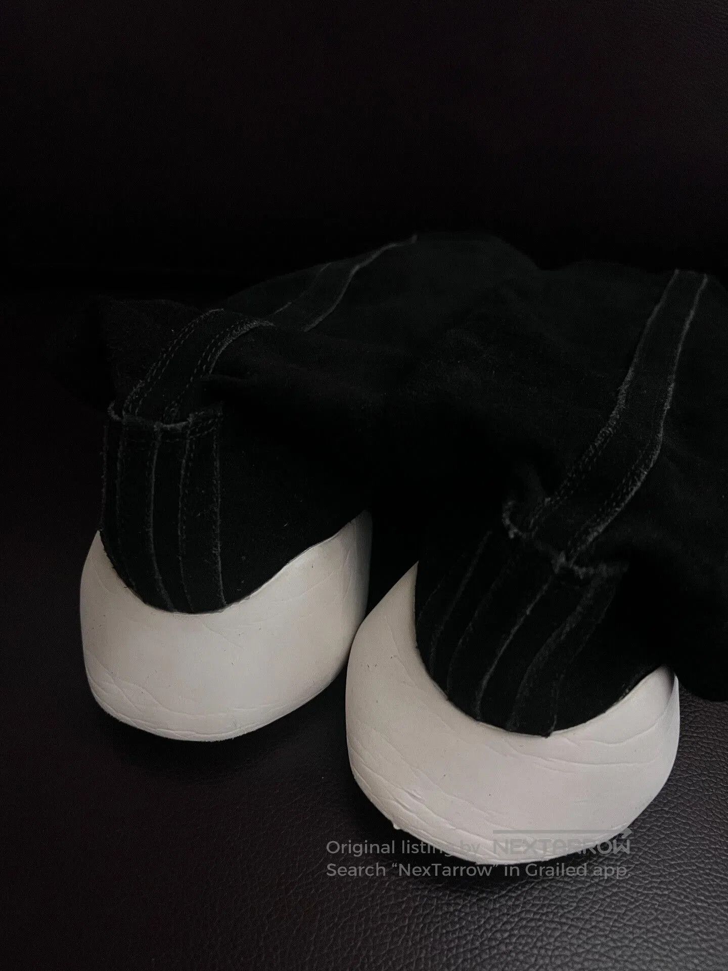 Rick Owens Rick Owens Black Suede Knee-High Boots. Size US 12 / EU 45 - 5 Thumbnail