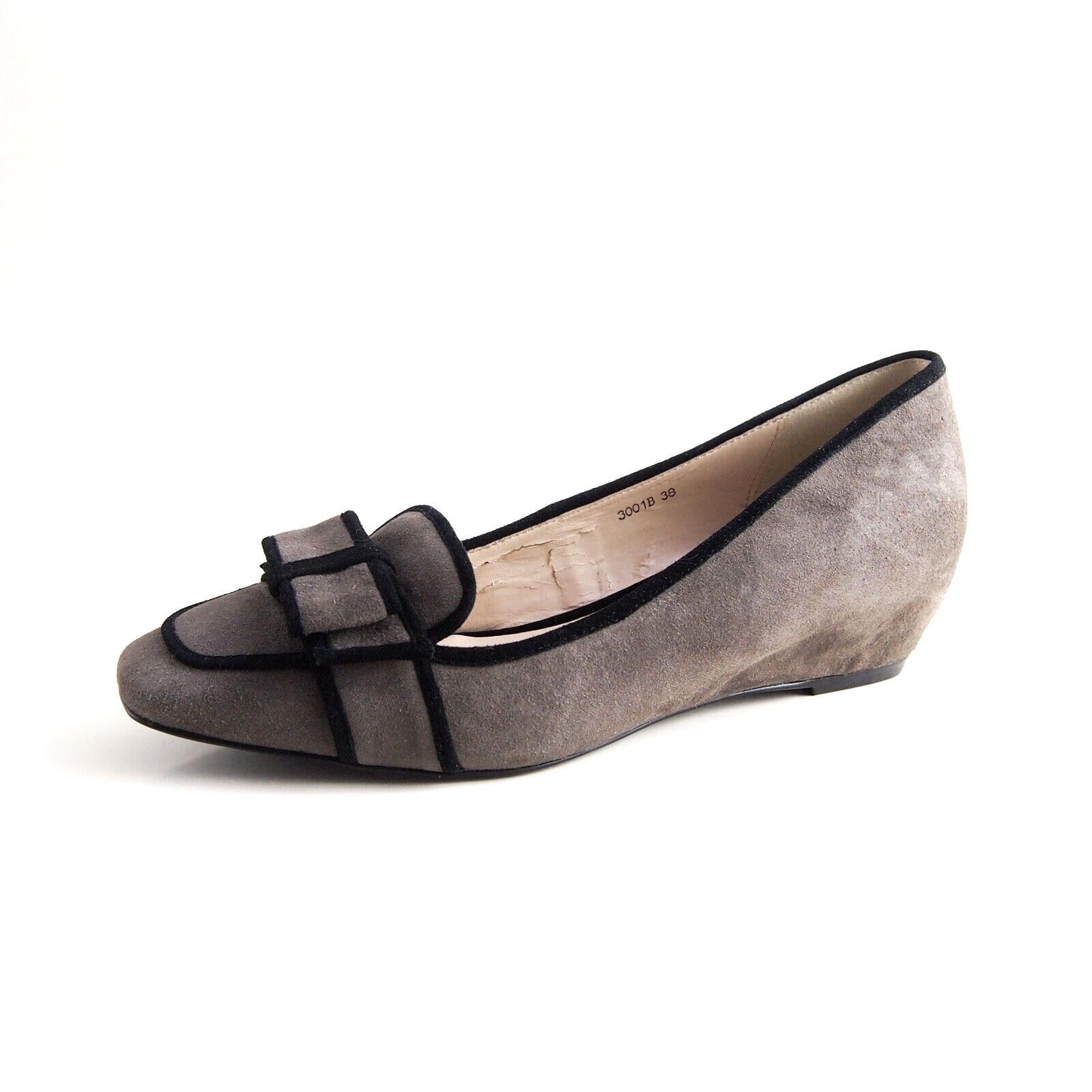 Designer Luciano Barachini Pumps Hidden Low Wedge Gray US 8 EU 38 Size US 8 / IT 38 - 1 Thumbnail