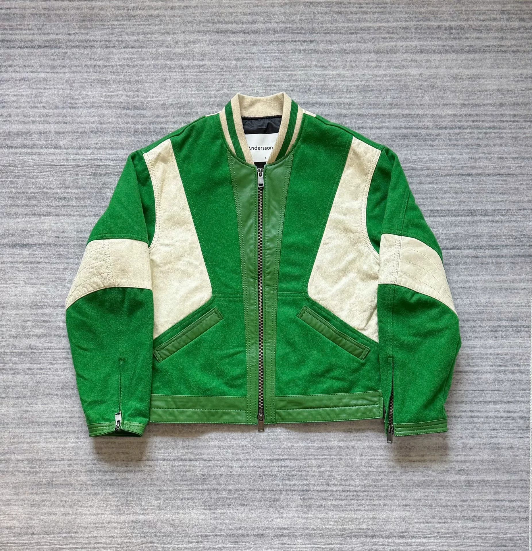 Andersson Bell andersson bell green and white varsity jacket Size US S / EU 44-46 / 1 - 1 Thumbnail