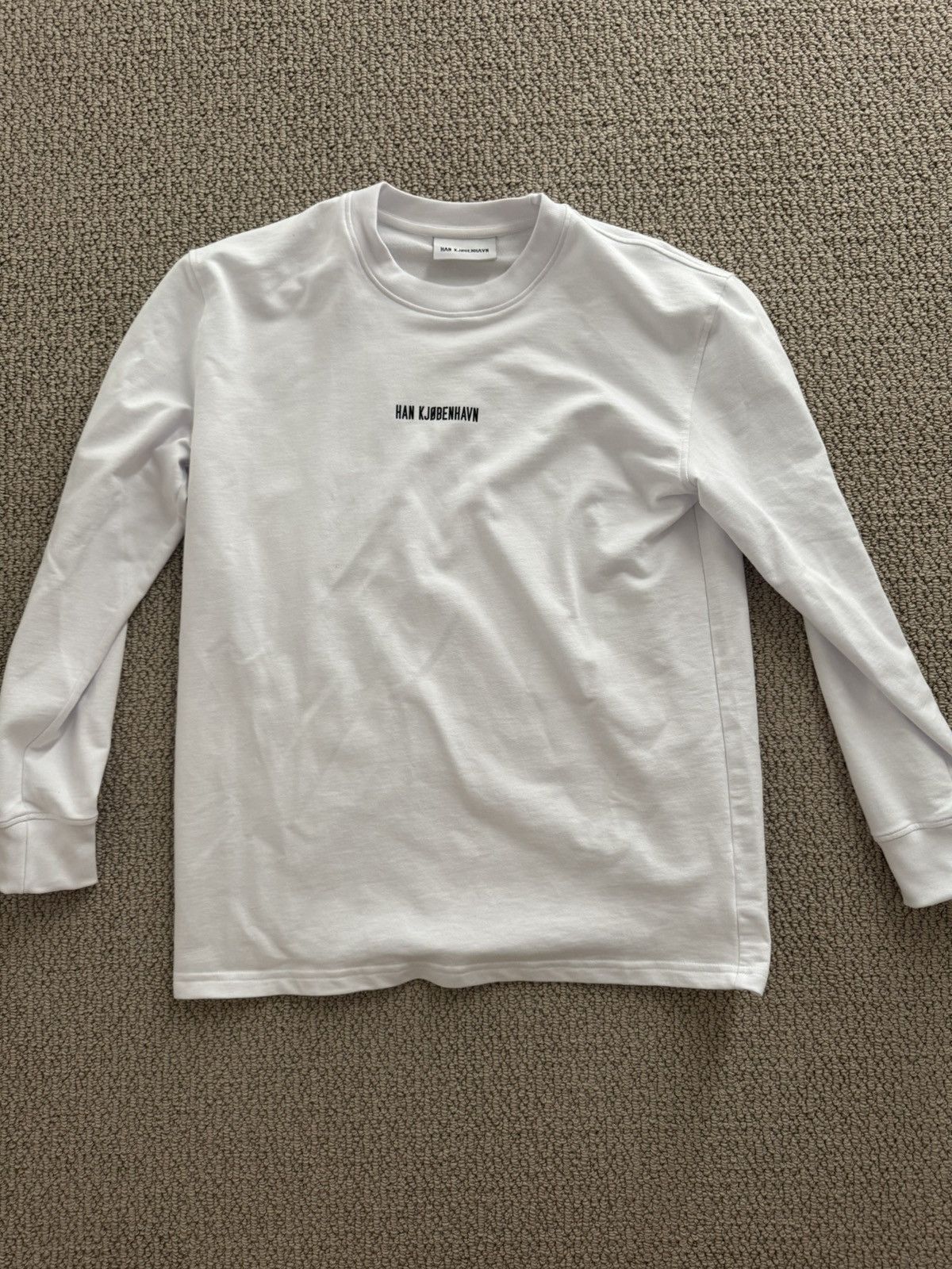 Han Kjobenhavn Han kjobenhavn SSENSE exclusive white long sleeve T-shirt Size US S / EU 44-46 / 1 - 1 Thumbnail