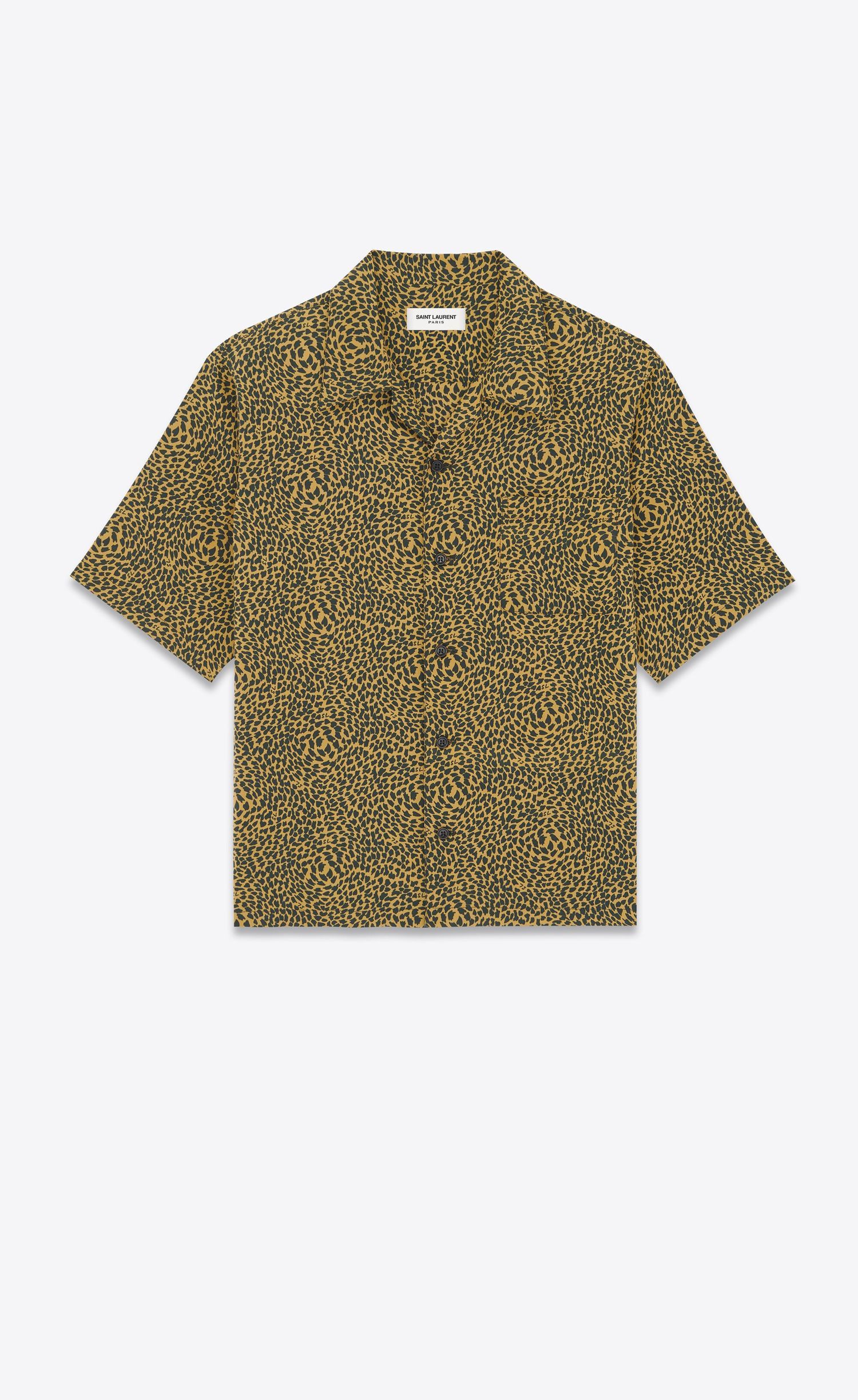 Hawaiian Shirt in Leopard Print
