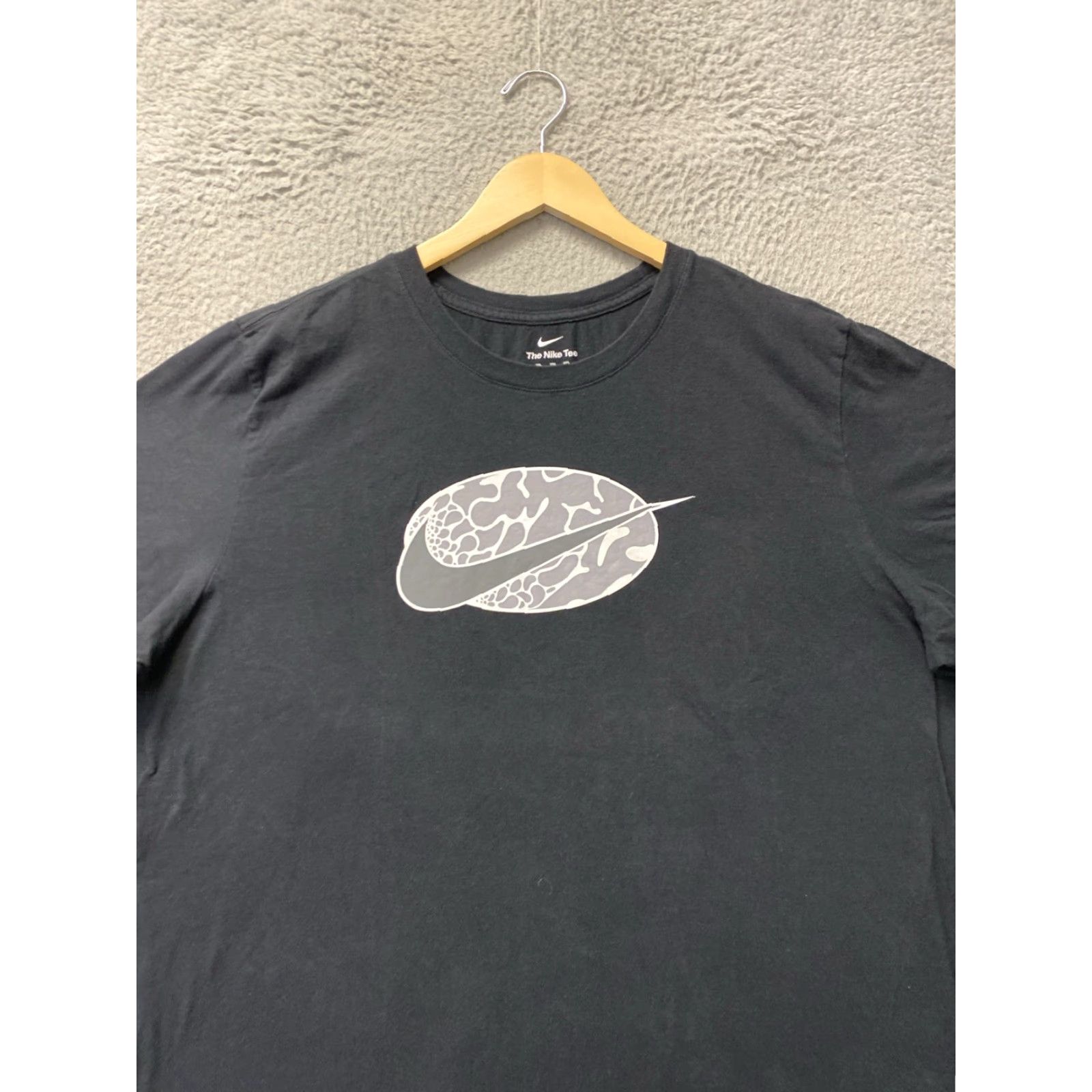 Nike Nike T-Shirt XL Men Black Logo Solid Casual Sportswear Size US XL / EU 56 / 4 - 2 Thumbnail
