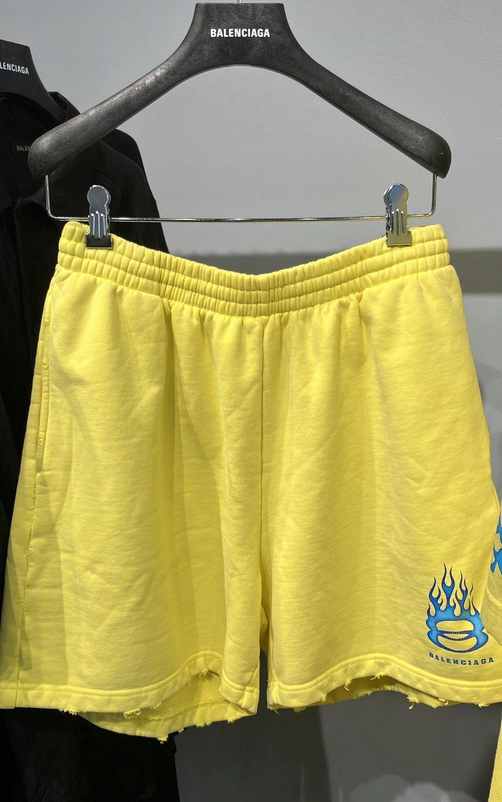 Balenciaga Burning Unity Shorts in Yellow Size US 30 / EU 46 - 1 Thumbnail