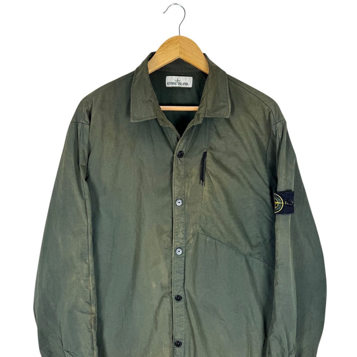 Stone Island 🔥STONE ISLAND SUN FADED SNAP BUTTON JACKET Size US XL / EU 56 / 4 - 3 Thumbnail