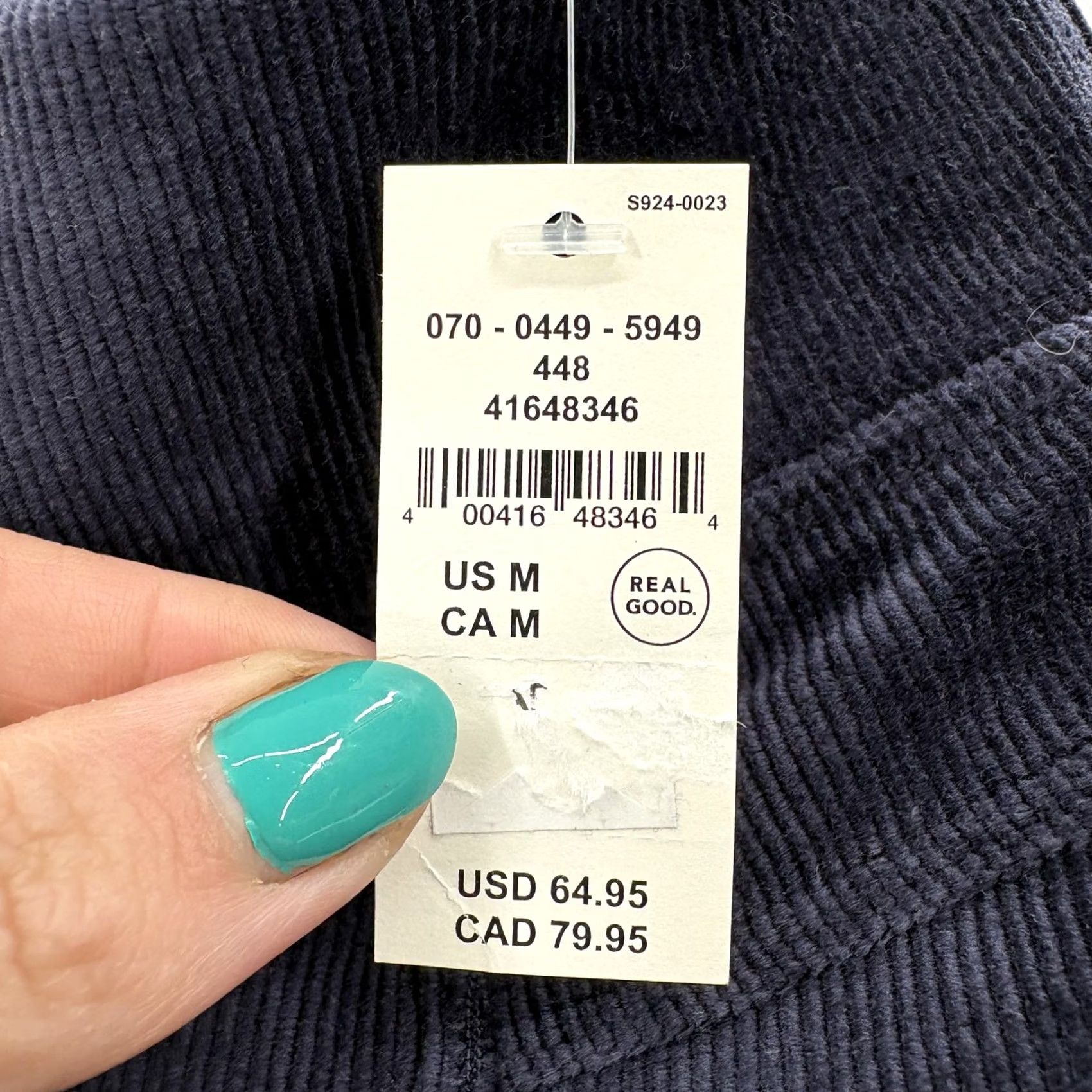 Vintage OFFLINE Aerie Bootcut Corduroy Leggings Womens M Blue Hi Rise Pockets Yoga NWT Size 32" / US 10 / IT 46 - 5 Thumbnail