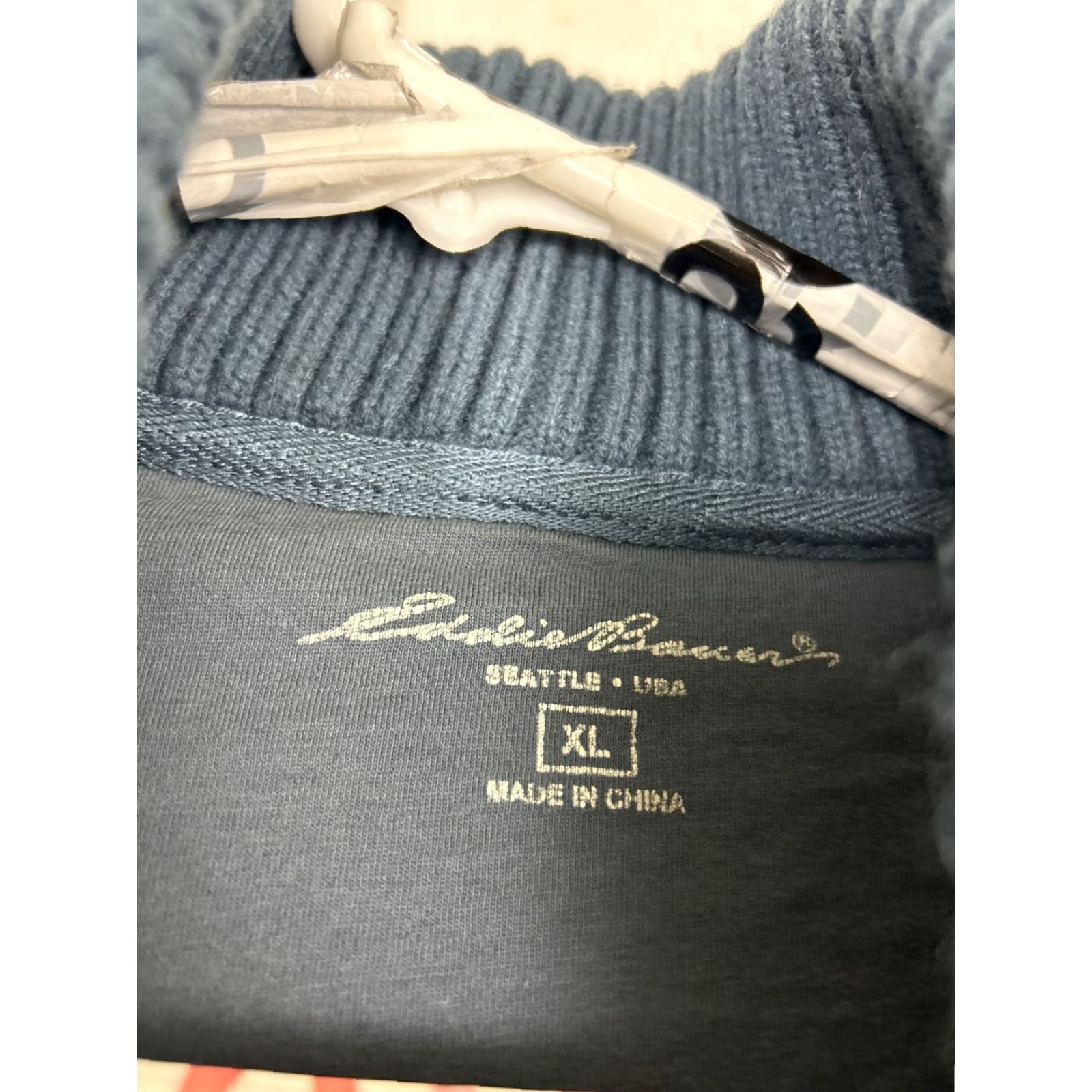 Eddie Bauer VINTAGE? Wait—no vintage. Eddie Bauer Cardigan Women XL Blue Cotton Blend Button Pockets Sweater Size XL / US 12-14 / IT 48-50 - 7 Thumbnail