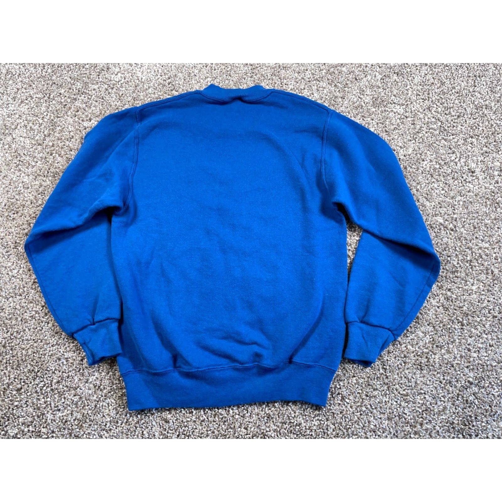Jerzees VTG Jerzees Sweatshirt 90s Blue Adult Medium 50/50 Skiing Polar Bear Print Crew Neck Pullover Men M Retro Graphic Print Size US M / EU 48-50 / 2 - 3 Thumbnail
