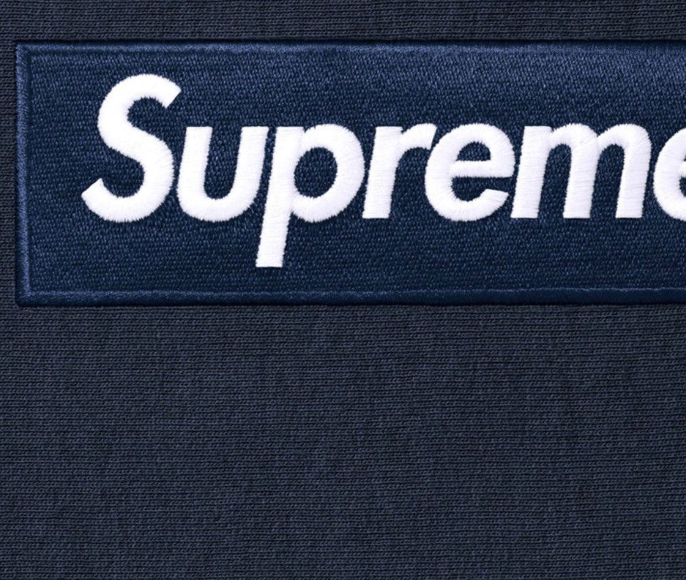 Supreme Supreme Box Logo Hoodie Navy Blue FW25 Size US M / EU 48-50 / 2 - 2 Thumbnail