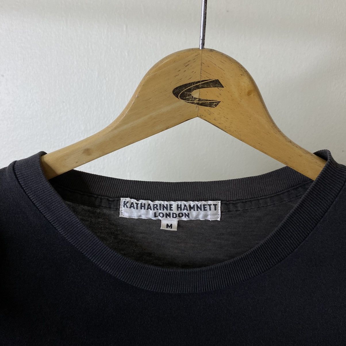 Katharine Hamnett London Spell Out Graphic Black Tee Size US M / EU 48-50 / 2 - 5 Thumbnail