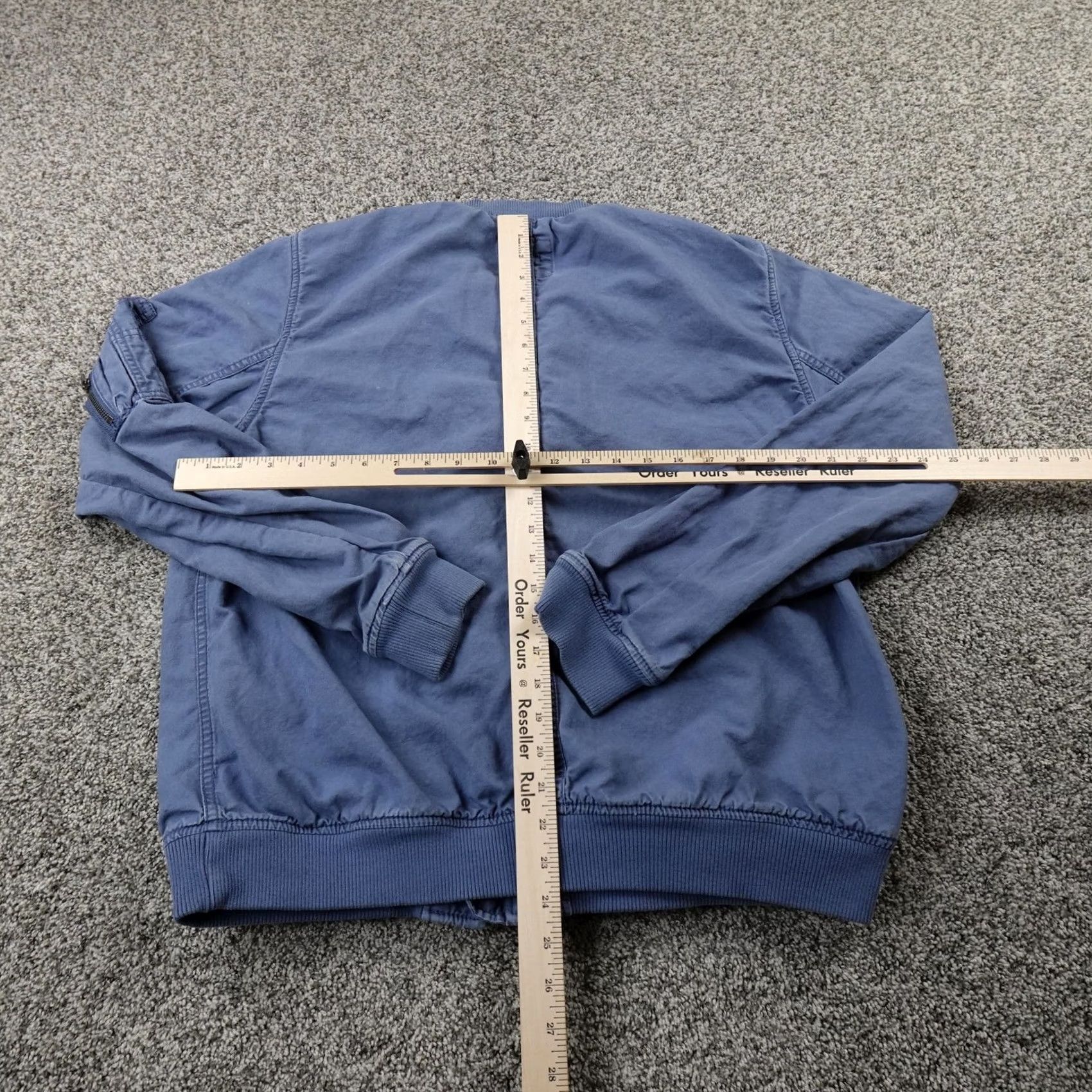 Gap GAP Jacket Mens L Blue Linen Denim Chambray Full Zip Bomber Coat Casual Shirt? Size US L / EU 52-54 / 3 - 5 Thumbnail