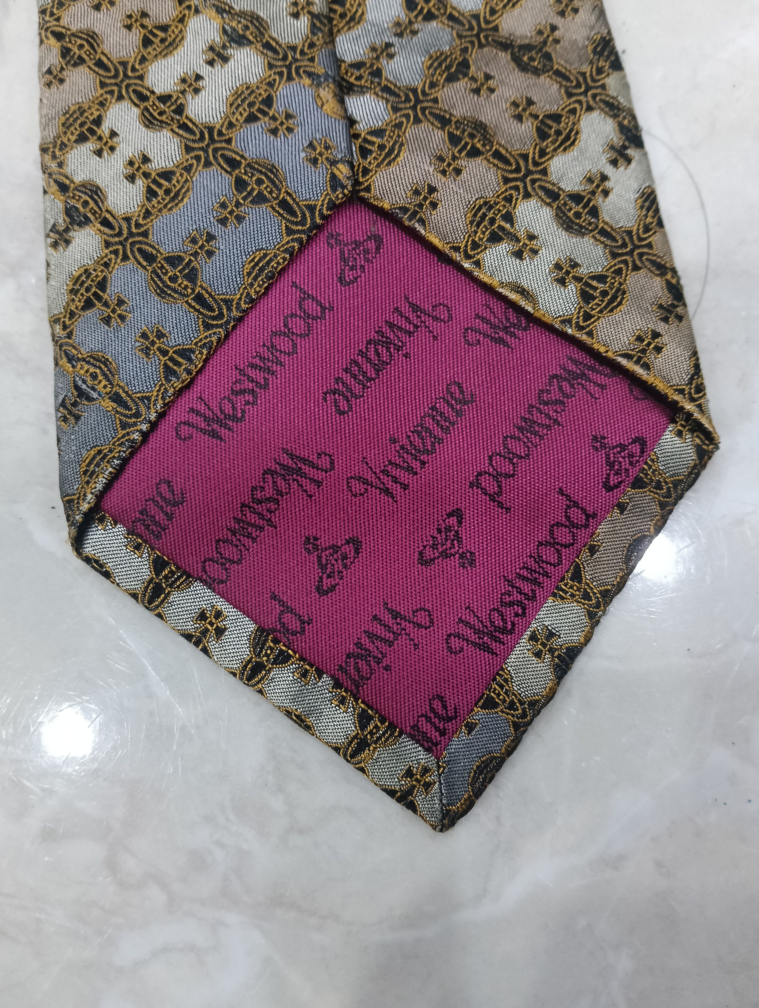 Vivienne Westwood Vivienne Westwood Monogram Tie Size ONE SIZE - 1 Thumbnail
