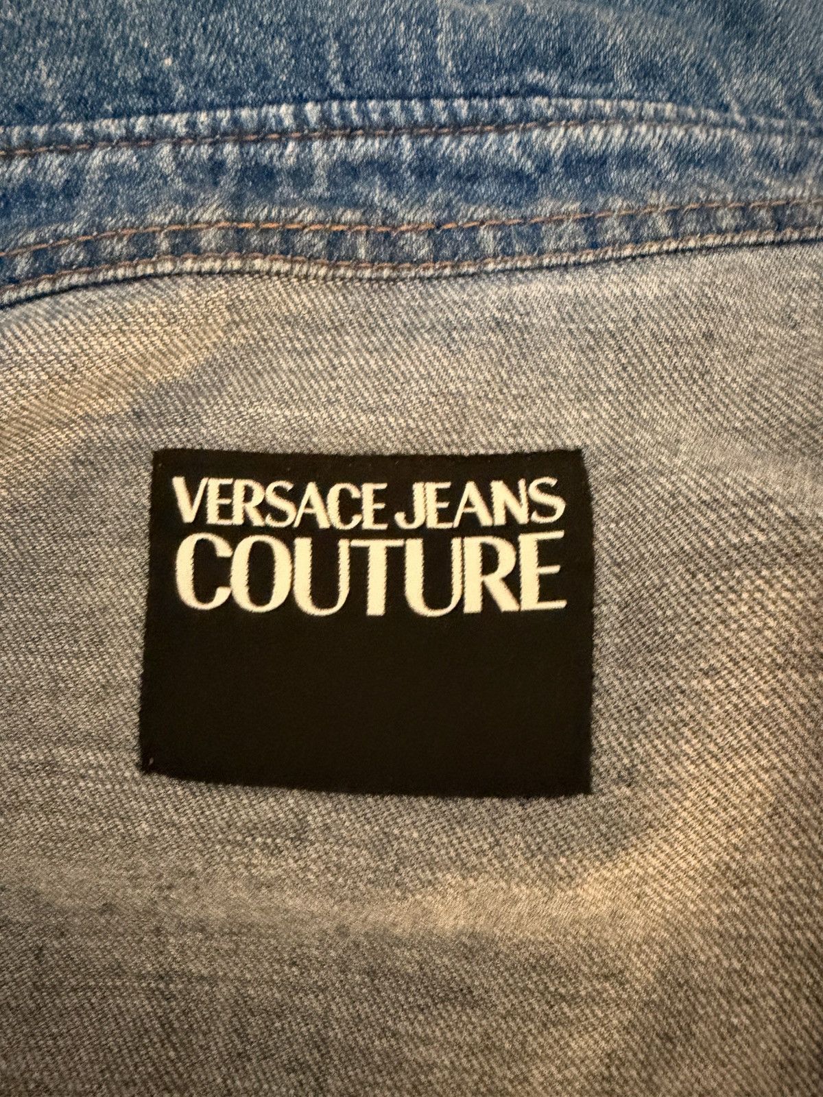 Versace Jeans Couture Versace Jeans Couture Bandana Blue Denim Avante Garde Jacket Size US M / EU 48-50 / 2 - 5 Thumbnail
