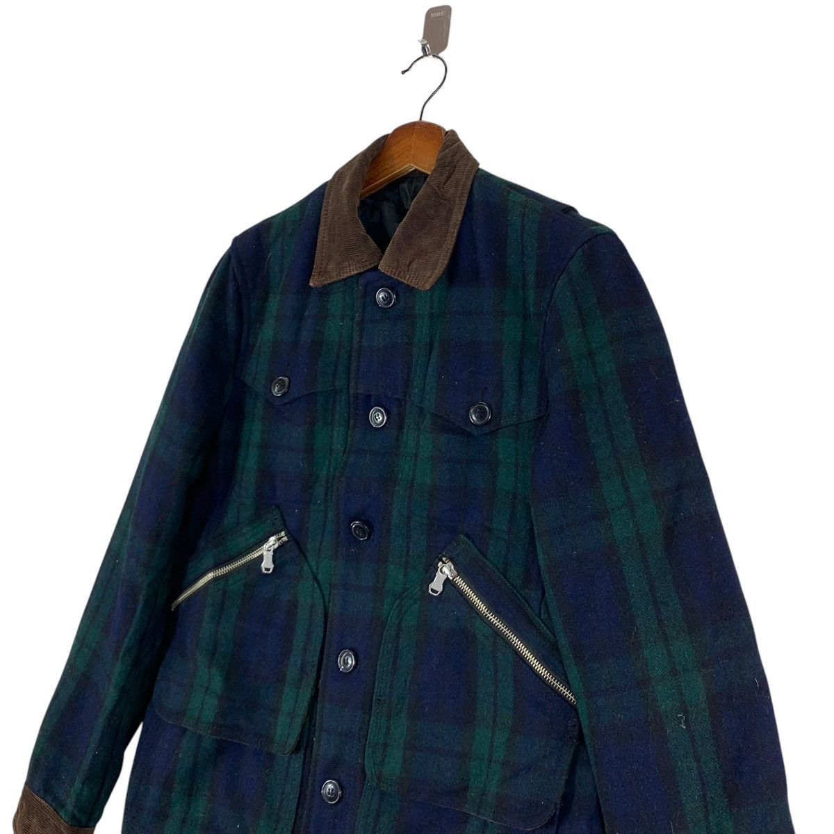 VINTAGE TAKEO KIKUCHI JAPANESE BRAND TARTAN WOOL JACKET